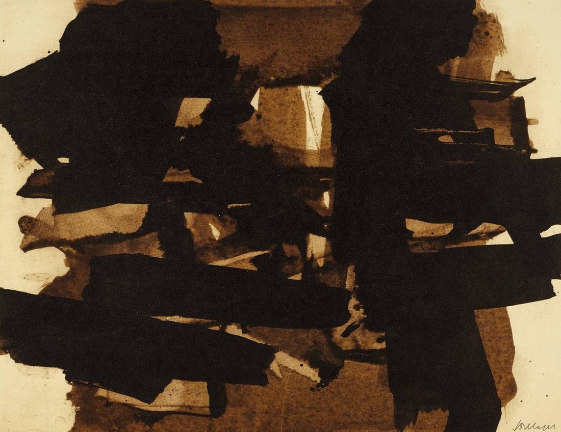 Pierre Soulages, Composition, Pierre Soulages, Peintres d'aujourd'hui, Limited Edition Heliogravure (1 of 4)