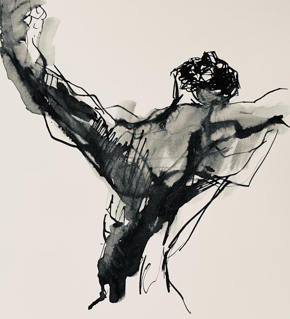 Abraham Rattner, Study for Job, Limited Edition Lithograph: Lithograph on velin paper. Paper Size: 17.5 x 13.5 inches. Excellent condition. Inscription: Unsigned and unnumbered, as issued. Notes: From the folio, Abraham Rattner: Twenty-four plates 1956. Publis