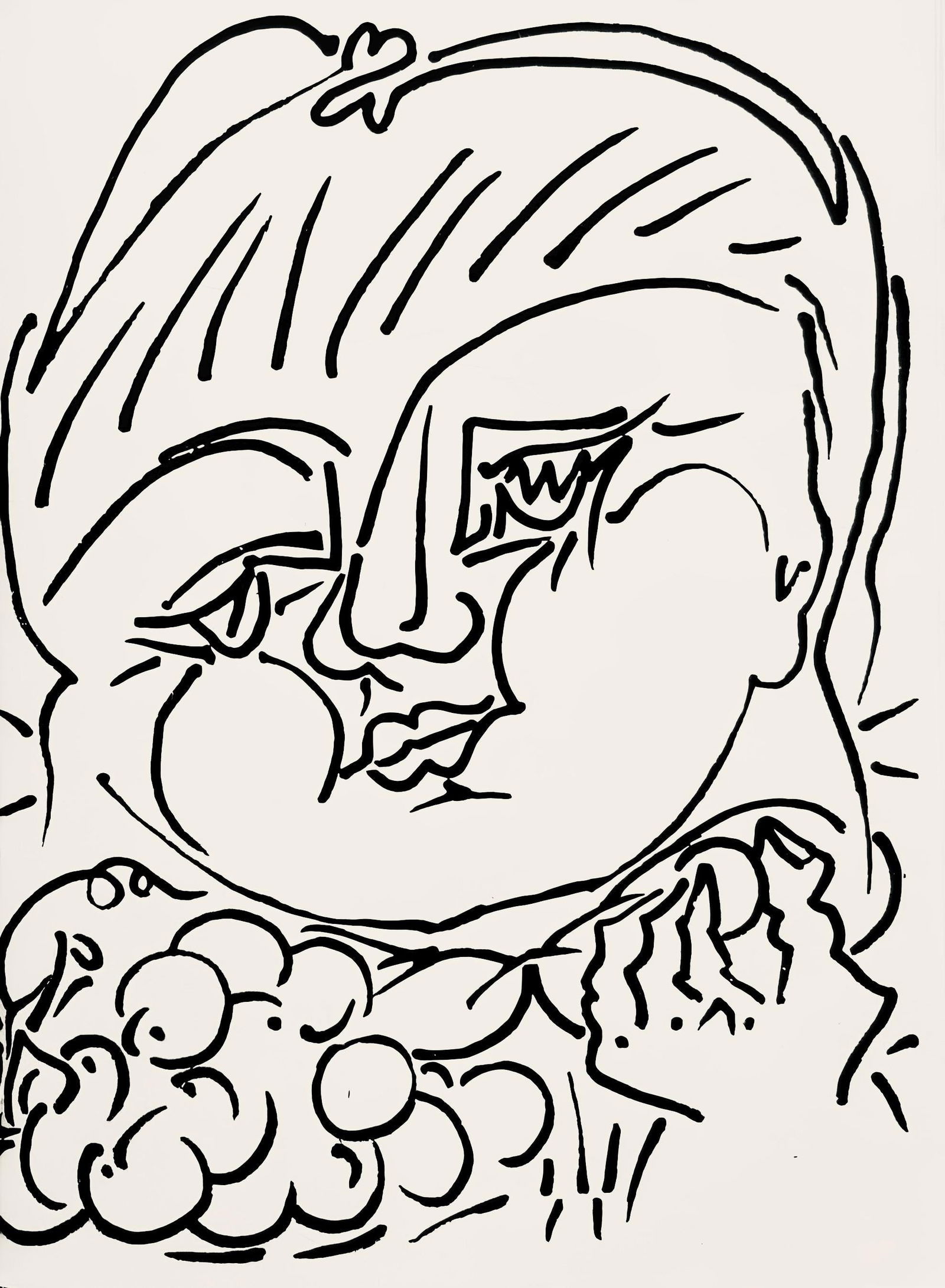 Francoise Gilot, Composition, Pouvoir tout dire, poemes, illustres par Francoise Gilot, Limited: Lithograph on velin d'Arches paper. Paper Size: 7.5 x 5.5 inches. Excellent condition. Inscription: Unsigned and unnumbered, as issued. Notes: From the album, Pouvoir tout dire, poemes, illustres par