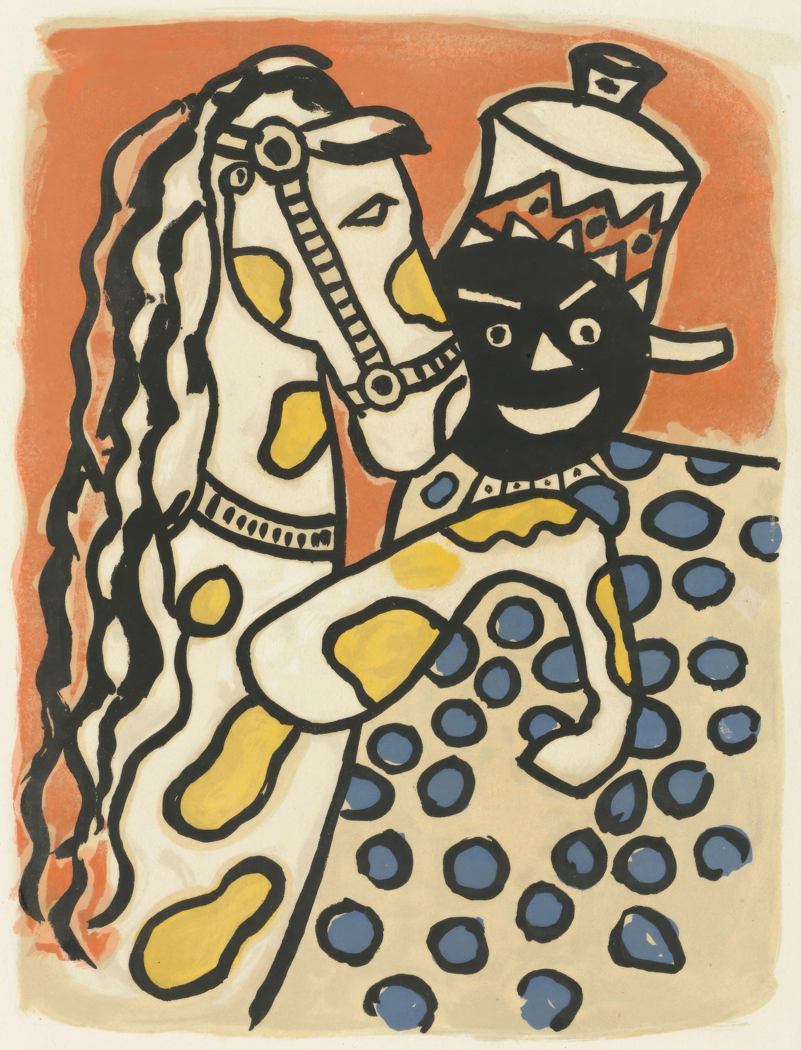 Fernand Leger, Untitled, from Circus, Limited Edition Lithograph, 1950 (1 of 4)