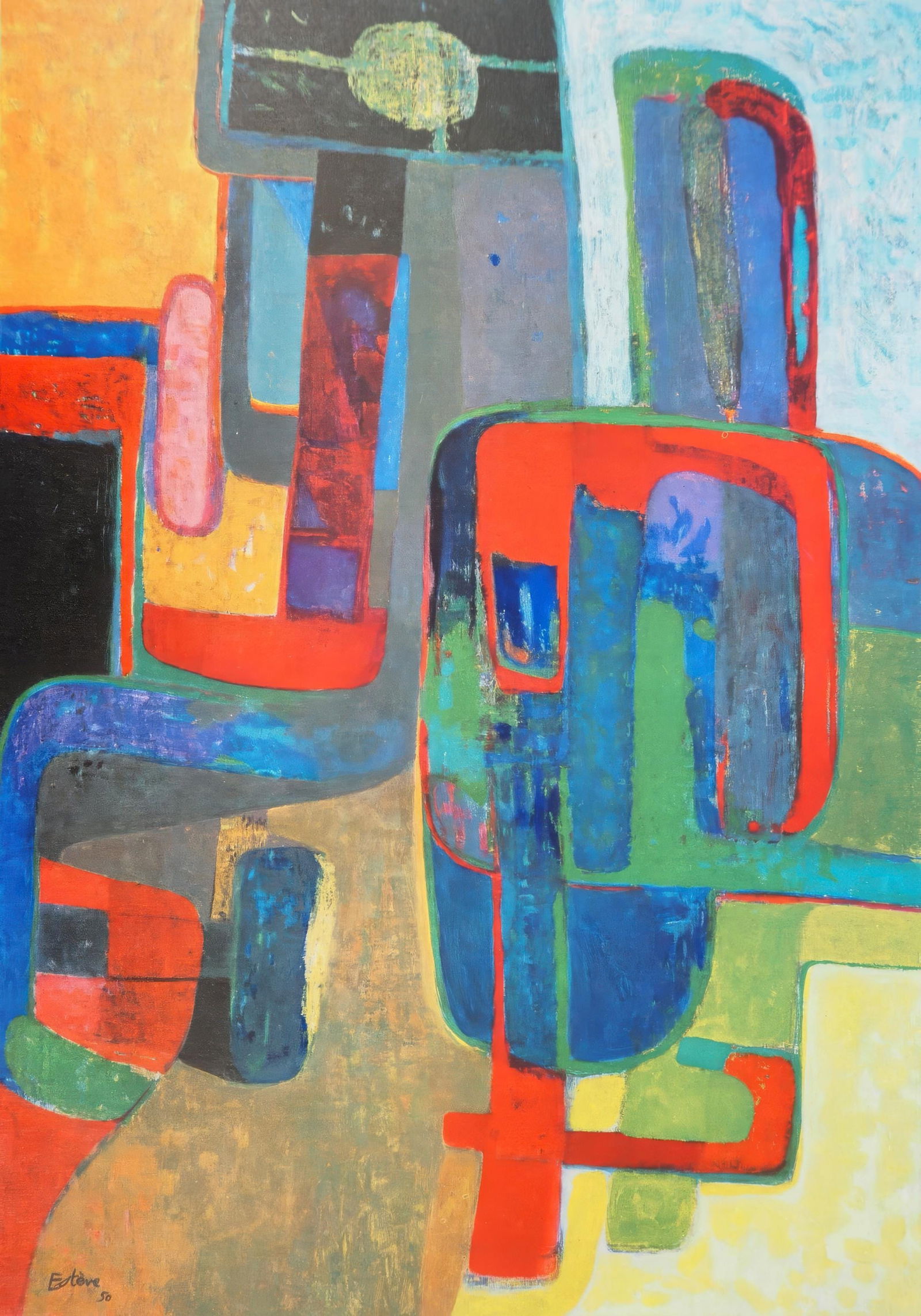 Maurice Esteve, The Lithographer, from Painters of Today, Limited Edition Heliogravure, 1961 (1 of 4)