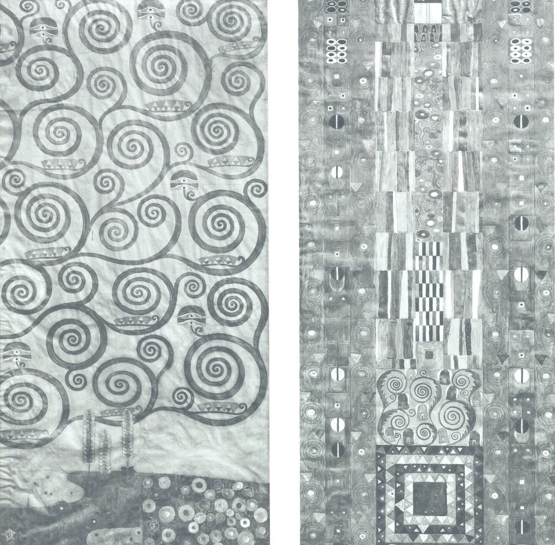 Gustav Klimt, Der Lebensbaum und das Mittelfeld, from Eine Nachlese, Limited Edition Heliogravure: Heliogravure and collotype on velin paper. Paper size: 18.86 x 17.91 inches, overall; 10.67 x 10.87 inches, image size. Inscription: Signed in the plate, and unnumbered, as issued. Condition: Very