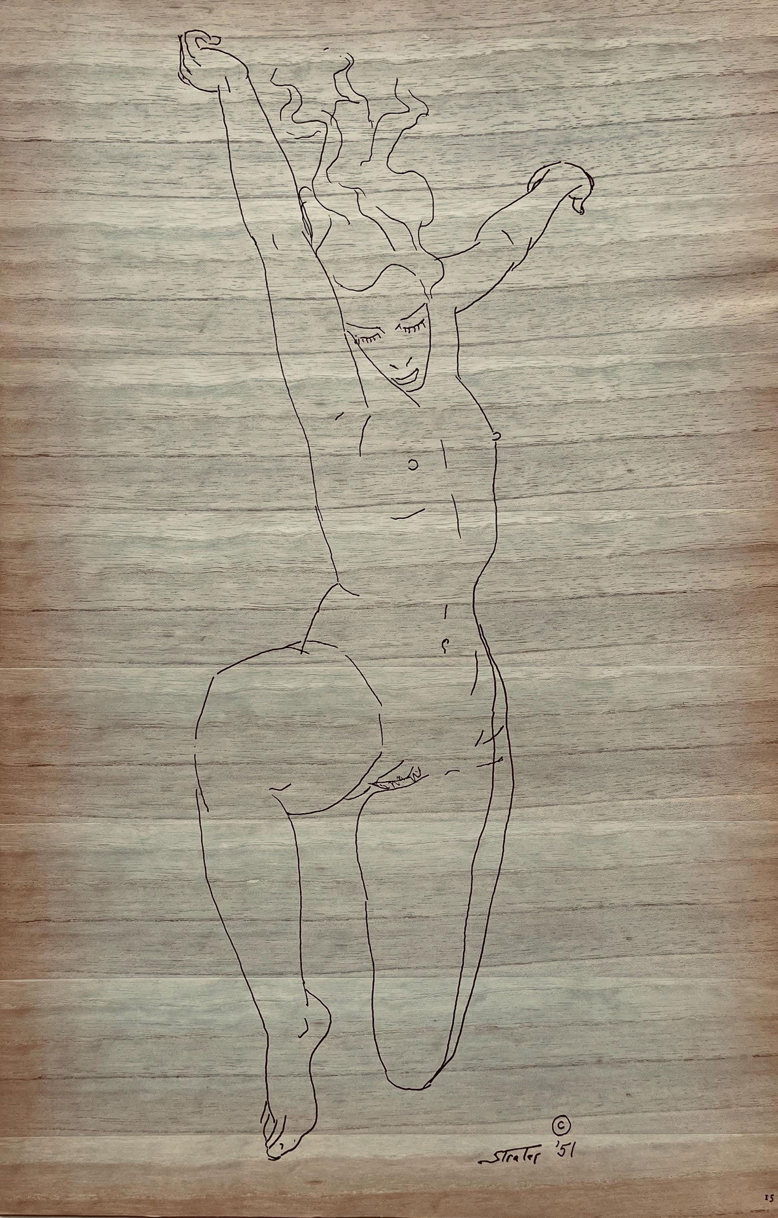 Henry Strater, Composition, 24 Drawings by Henry Strater, Limited Edition Lithograph (1 of 4)