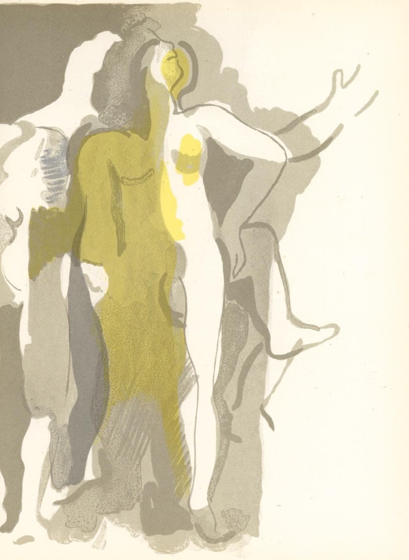 Andre Beaudin, Composition, Andre Beaudin, Verve: Revue Artistique, Limited Edition Lithograph: Lithograph on velin des Papeteries du Marais paper. Paper size: 11.57 x 8.66 inches. Excellent condition. Inscription: Unsigned and unnumbered, as issued. Notes: From the volume, Andre Beaudin,