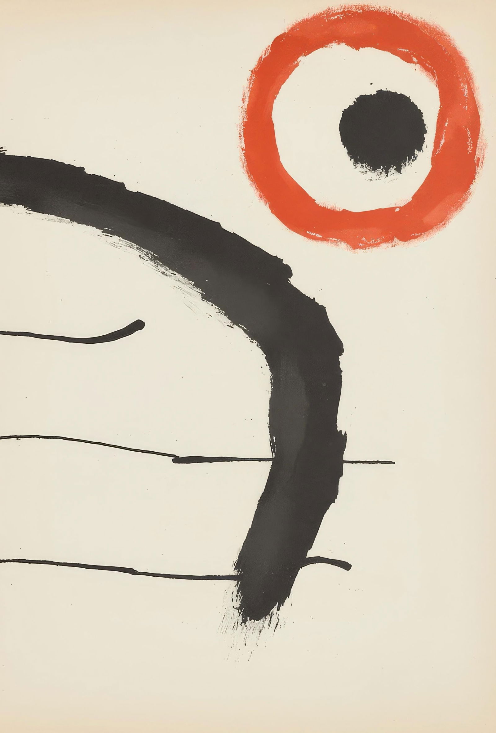Joan Miro, Untitled, from Miro, Recent Unpublished Work, Limited Edition Lithograph, 1964 (1 of 4)