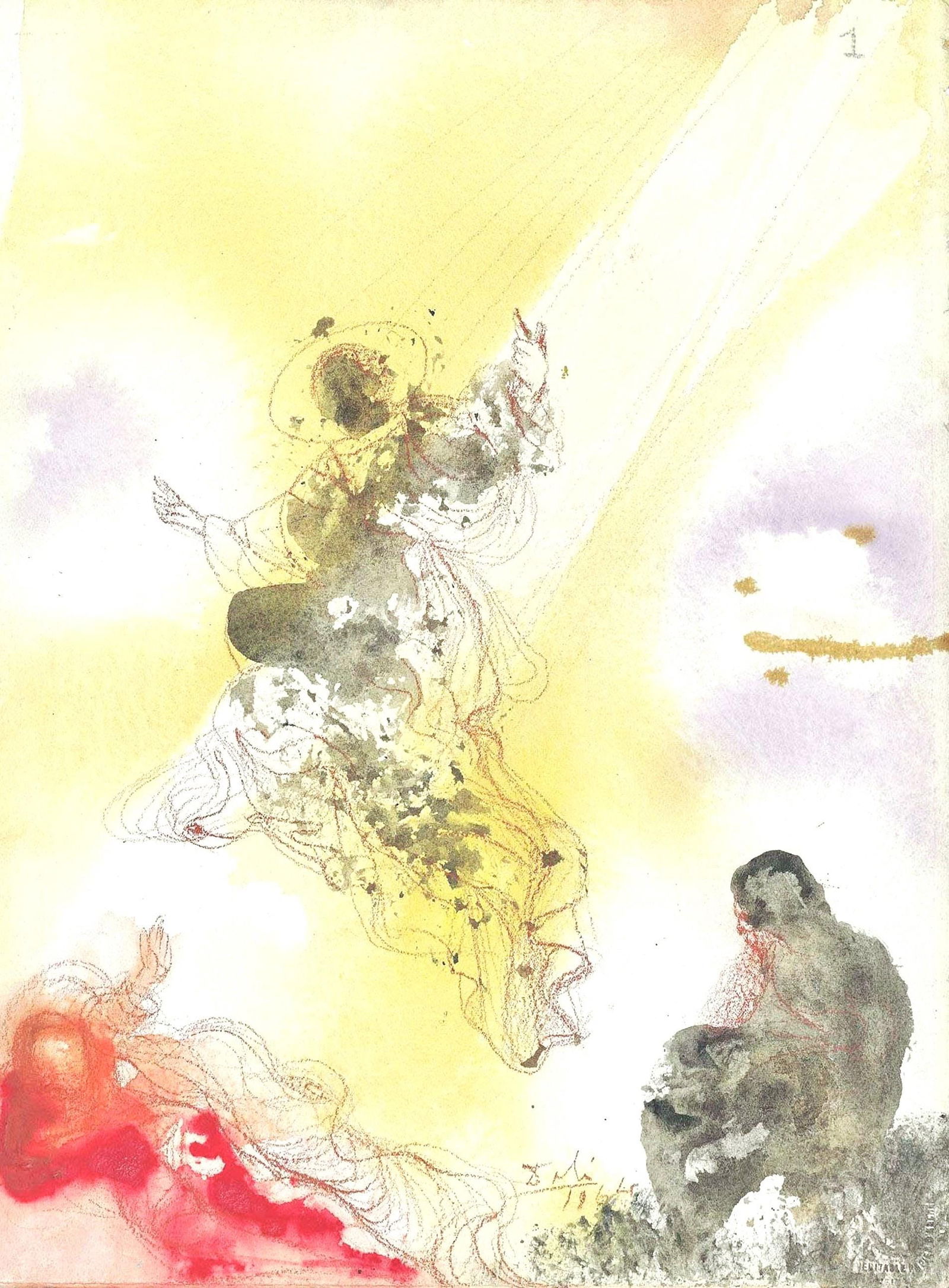 Salvador Dali, Composition (Michler/Lopsinger 1600; Field 69-3), Biblia Sacra, Limited Edition (1 of 4)