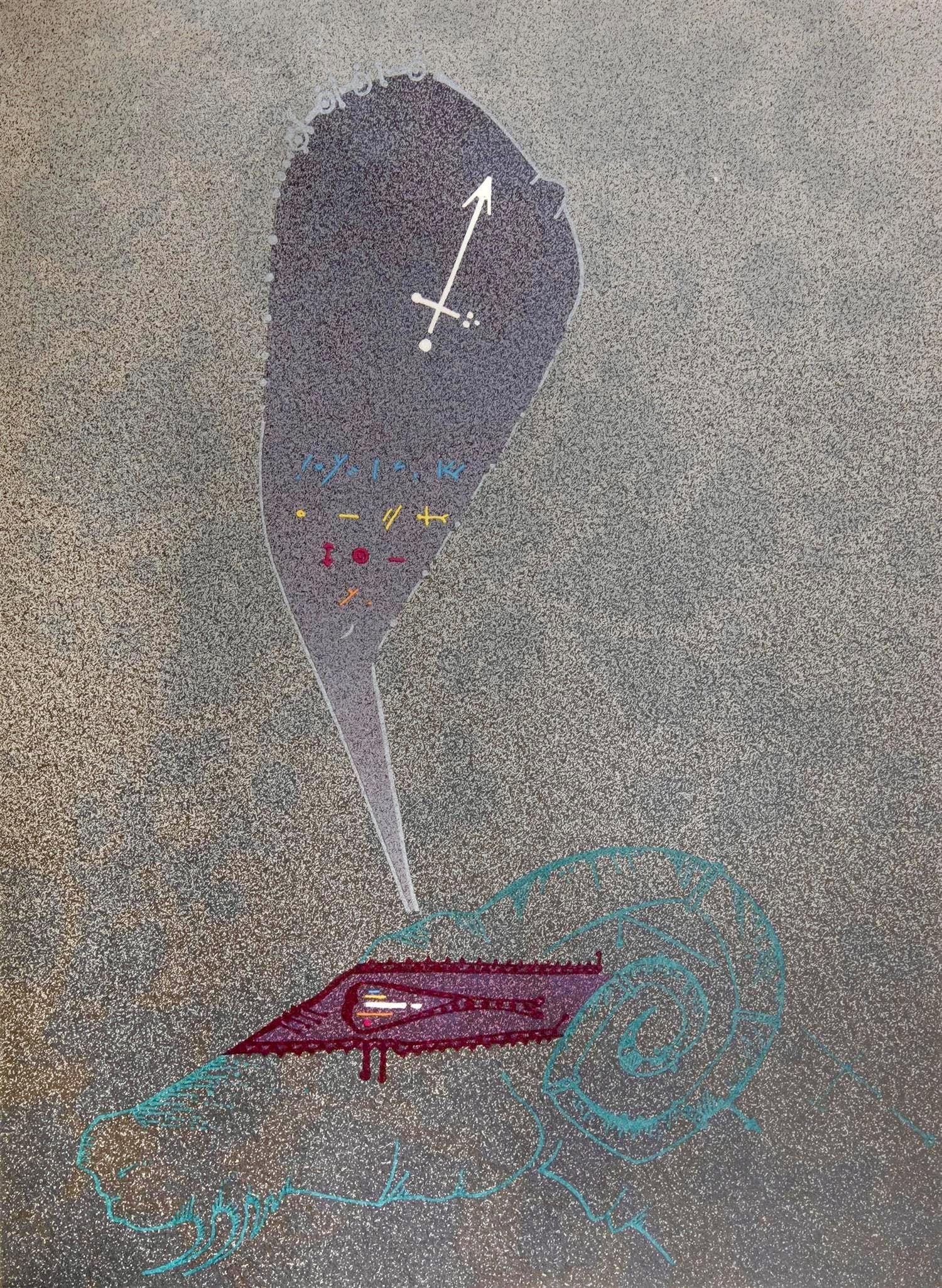 Joan Ponc, Composition, Ediciones Poligrafa, Redfern Gallery, Limited Edition Lithograph (1 of 4)