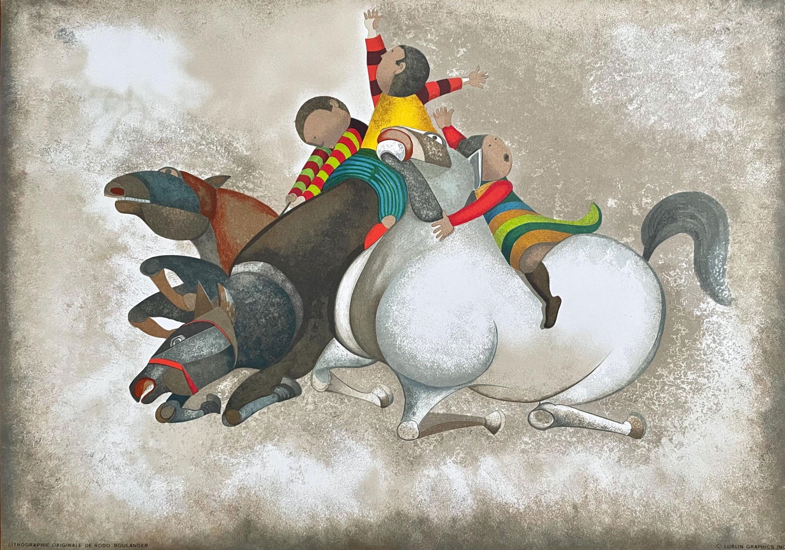 Graciela Rodo Boulanger, Three Part Out, Original Edition Offset Lithograph (1 of 4)