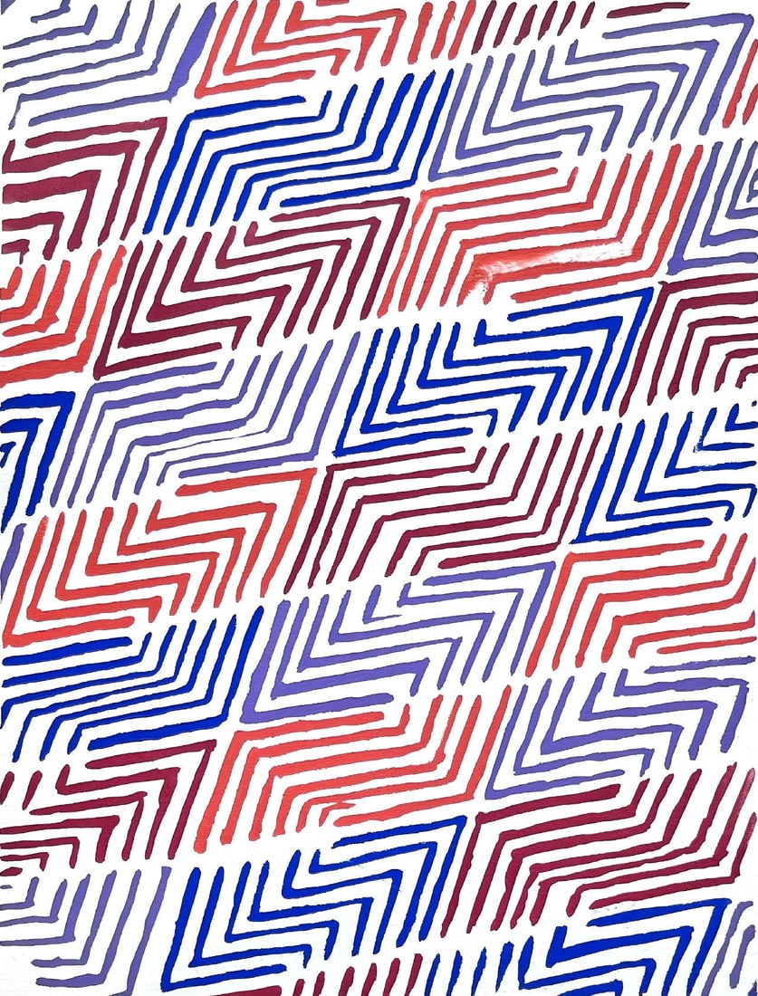 Sonia Delaunay, Planche No. 30, Compositions, couleurs, idees: Sonia Delaunay, Limited Edition: Colour stencil with dense gouache inks on velin paper. Unsigned and unnumbered with printed title-heading designed by Delaunay, upper left, as issued. Paper Size: 12.625 x 9.625 inches. Excellent cond