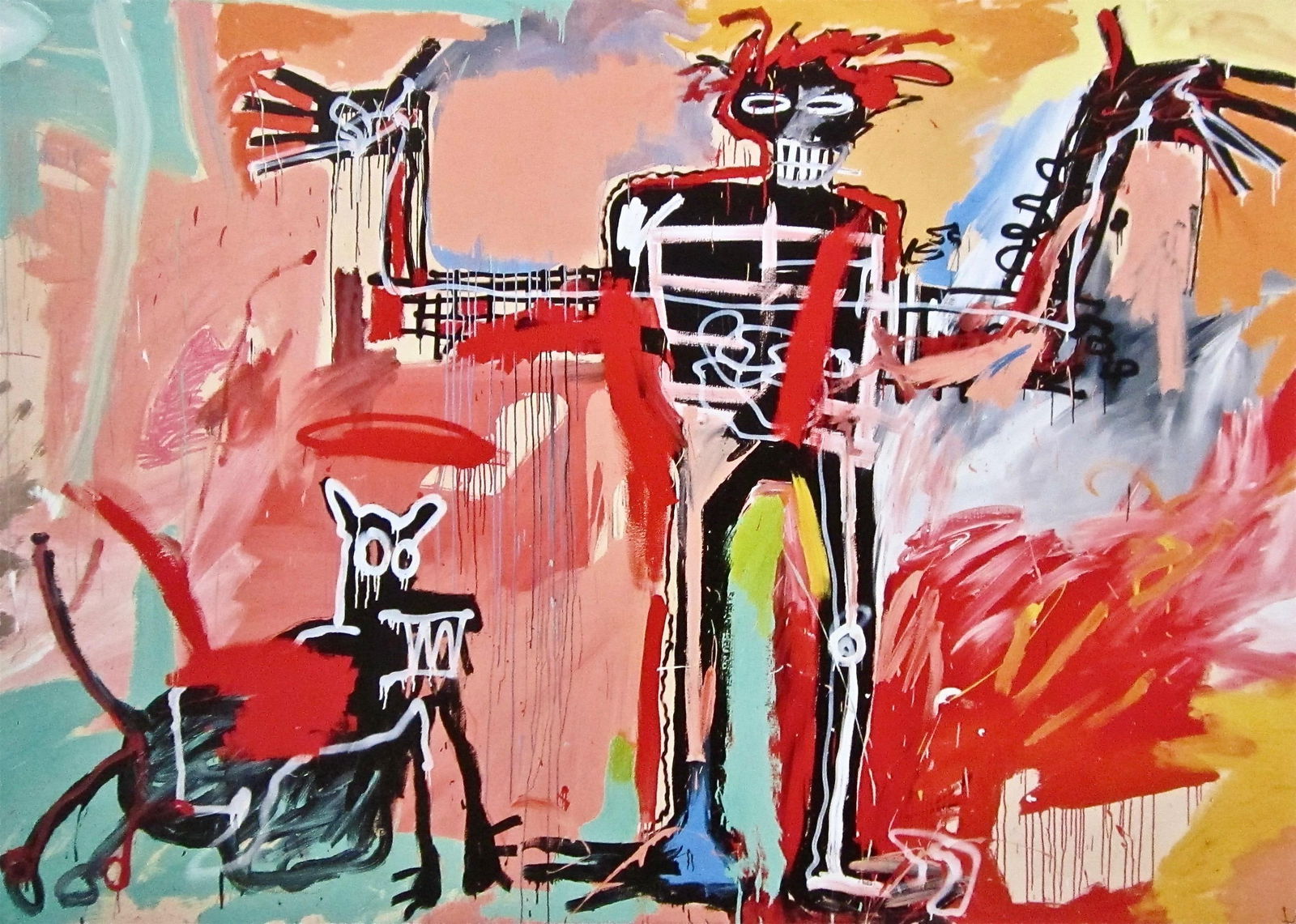 Jean-Michel Basquiat, Boy and Dog in a Johnnypump, Official Edition Archival Pigment Print (1 of 4)