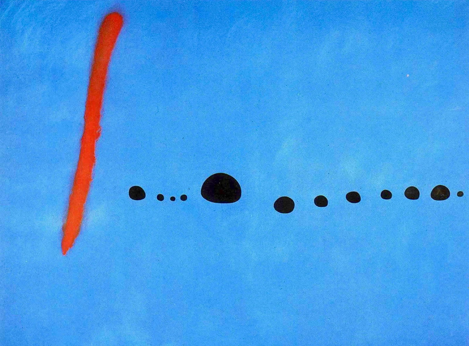 Joan Miro, Composition (Cramer 69; Dupin 292; Mourlot 286-294), Miro 1959-1960, Limited Edition: Lithograph on velin paper. Paper size: 13.24 x 20.48 inches. Excellent condition, with centerfold, as issued. Inscription: Unsigned and unnumbered, as issued. Notes: From folio, Miro 1959-1960, 1961.