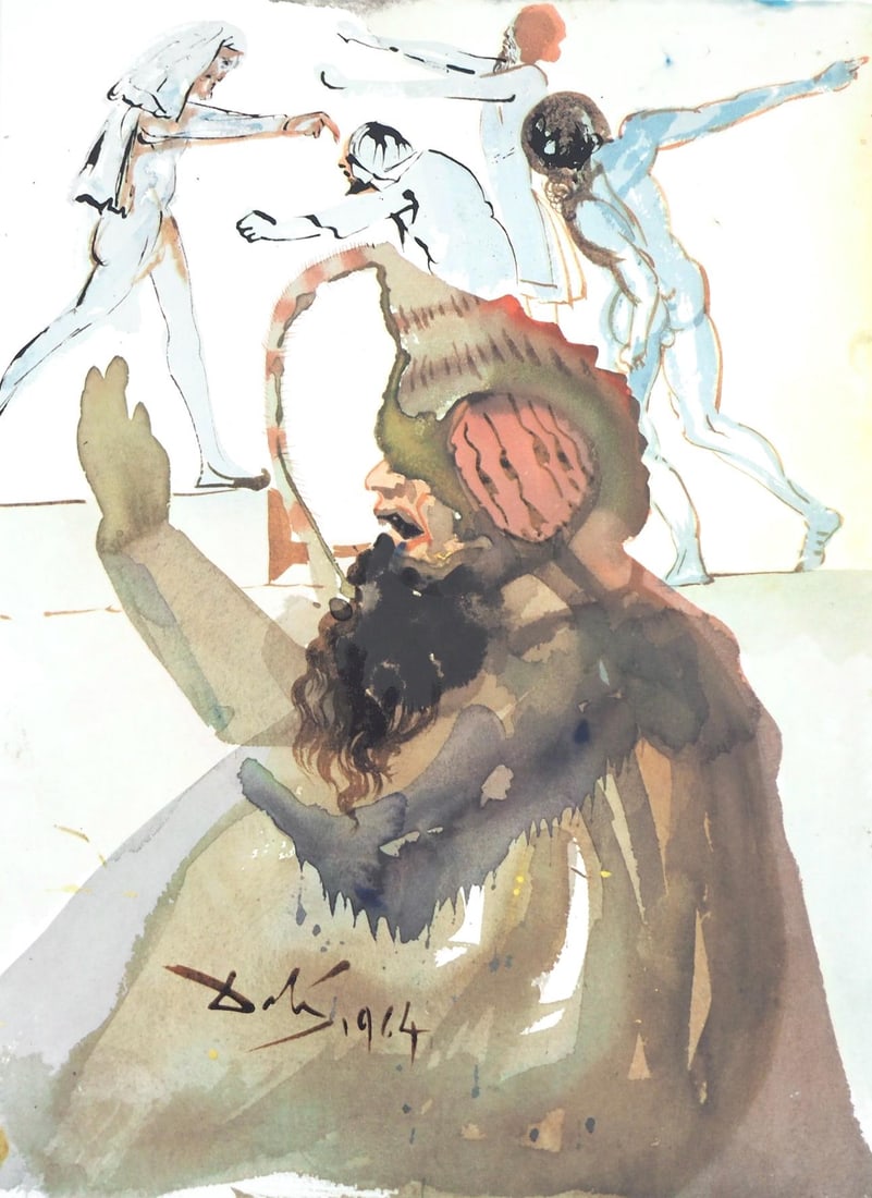 Salvador Dali, Composition (Michler/Lopsinger 1600; Field 69-3), Biblia Sacra, Limited Edition (1 of 4)