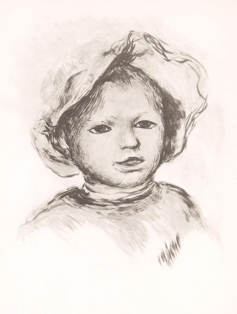 Pierre-Auguste Renoir, Pierre Renoir de face, Les Lithographies de Renoir, Limited Edition (1 of 4)
