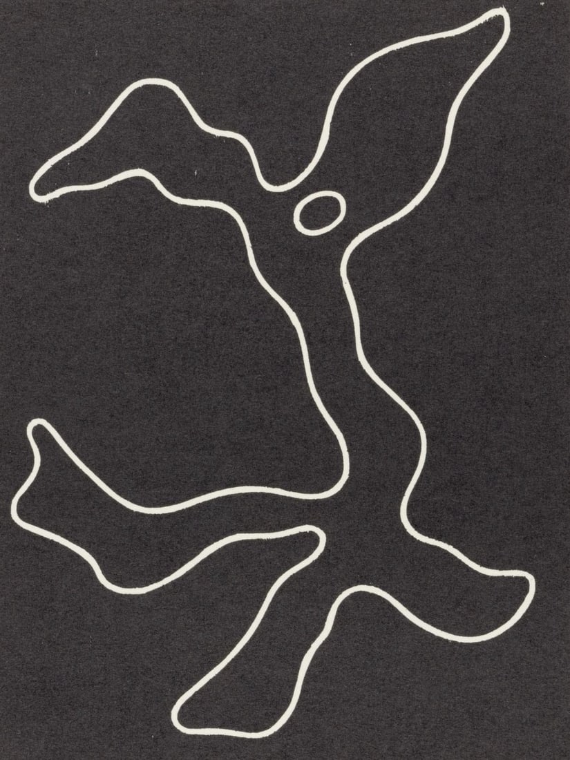 Hans Jean Arp, Composition (Arntz 148-175; Hagenbach A 25; Bolliger 54), Dreams and Projects,: Woodcut on velin d'Arches paper. Paper size: 11.25 x 8.875 inches. Excellent condition. Inscription: Unsigned and unnumbered, as issued. Notes: From the folio, Jean Arp, Dreams and Projects,