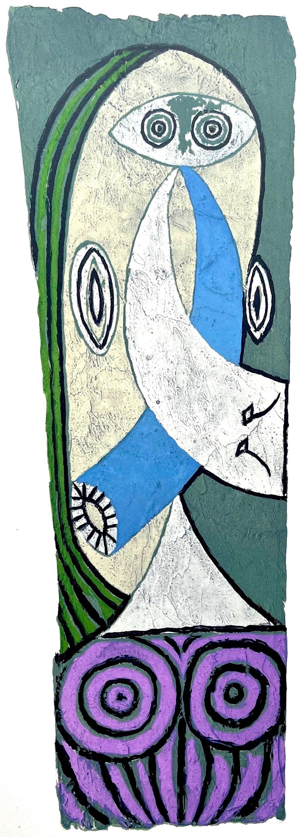 Pablo Picasso, Composition (Cramer 88), Dans l'Atelier de Picasso, Limited Edition Lithograph: Lithograph on velin d'Arches a la forme savoir paper. Paper size: 14 x 9.25 inches. Excellent condition. Unsigned and unnumbered, as issued. Notes: From the volume, Dans l'Atelier de Picasso, 1957.