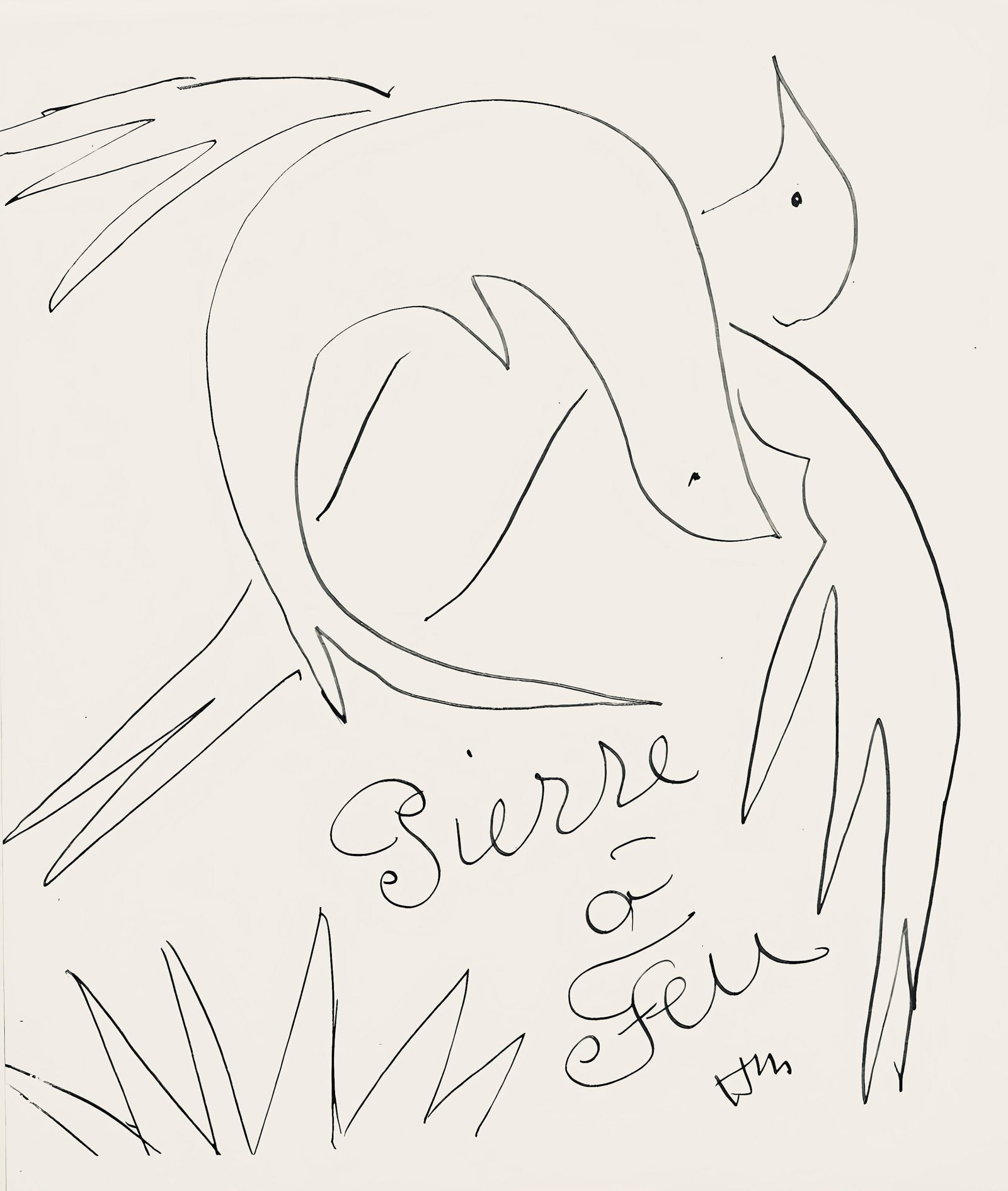 Henri Matisse, Composition (Duthuit No. 17), Pierre a feu, Les Miroirs profonds, Limited Edition (1 of 4)