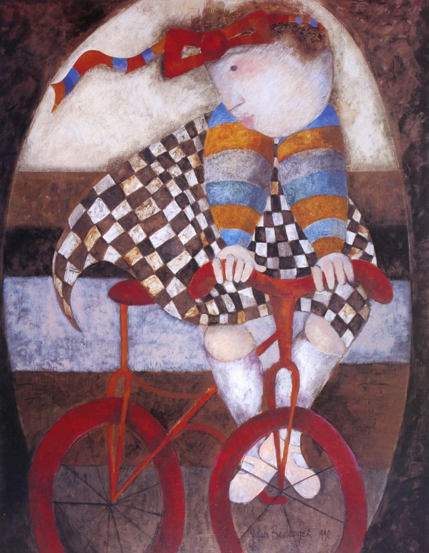 Graciela Rodo Boulanger, Future Championne, Original Edition Offset Lithograph: Offset lithograph on archival paper. Paper size: 28 x 22.5 inches. Excellent condition. Inscription: Signed in the plate and unnumbered, as issued. Notes: From Published and printed by Touchstone