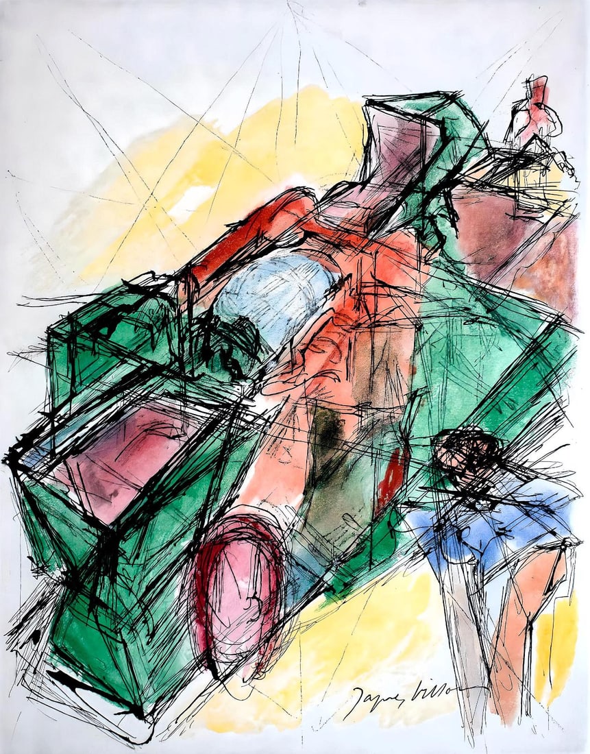 Jacques Villon, Composition, Les Peintres mes amis, Limited Edition Etching (1 of 4)