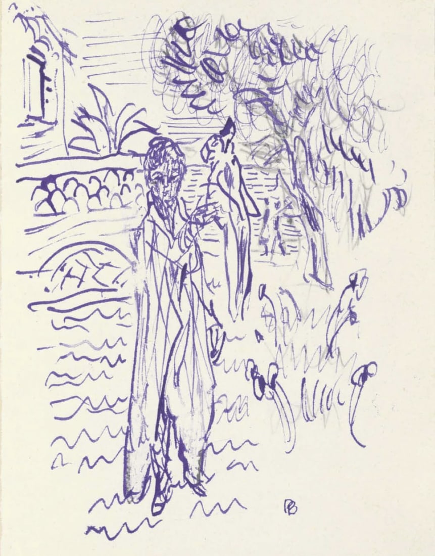 Pierre Bonnard, Composition (Terrasse 54), Pierre Bonnard Correspondences, Limited Edition (1 of 4)