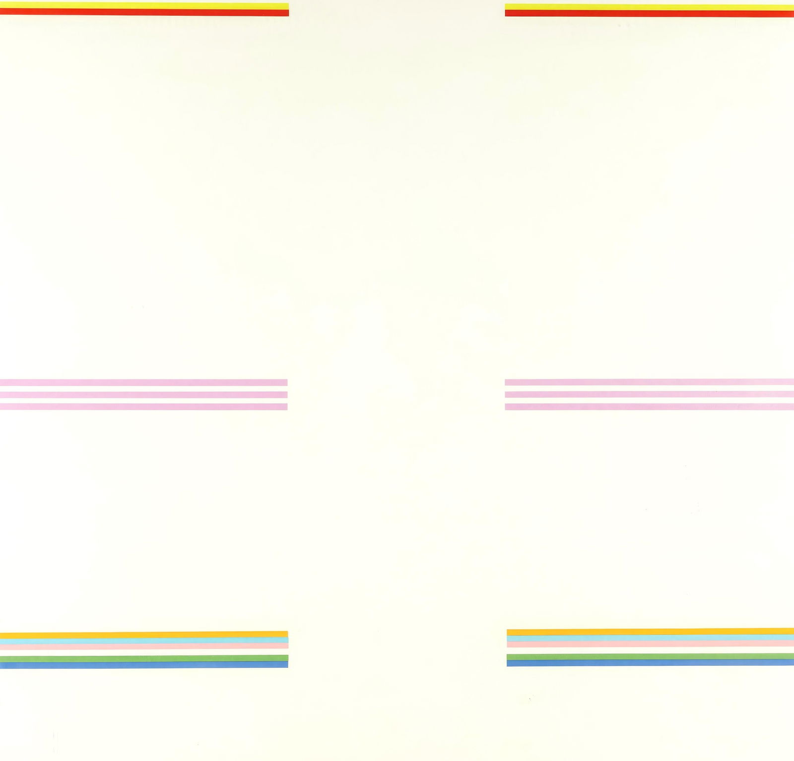 Gene Davis, Shooting Star, Limited Edition Lithograph: Lithograph on velin d'Arches paper. Paper Size: 37.25 x 37 inches. Inscription: Hand signed and numbered, as issued. Notes: Published by London Arts Group, Detroit; printed by Alpha Omega, Detroit,