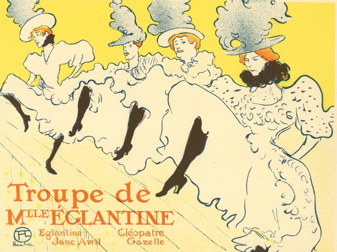Henri de Toulouse-Lautrec, La Troupe de Mlle Englantine, Les Affiches De Toulouse-Lautrec, Limited (1 of 4)