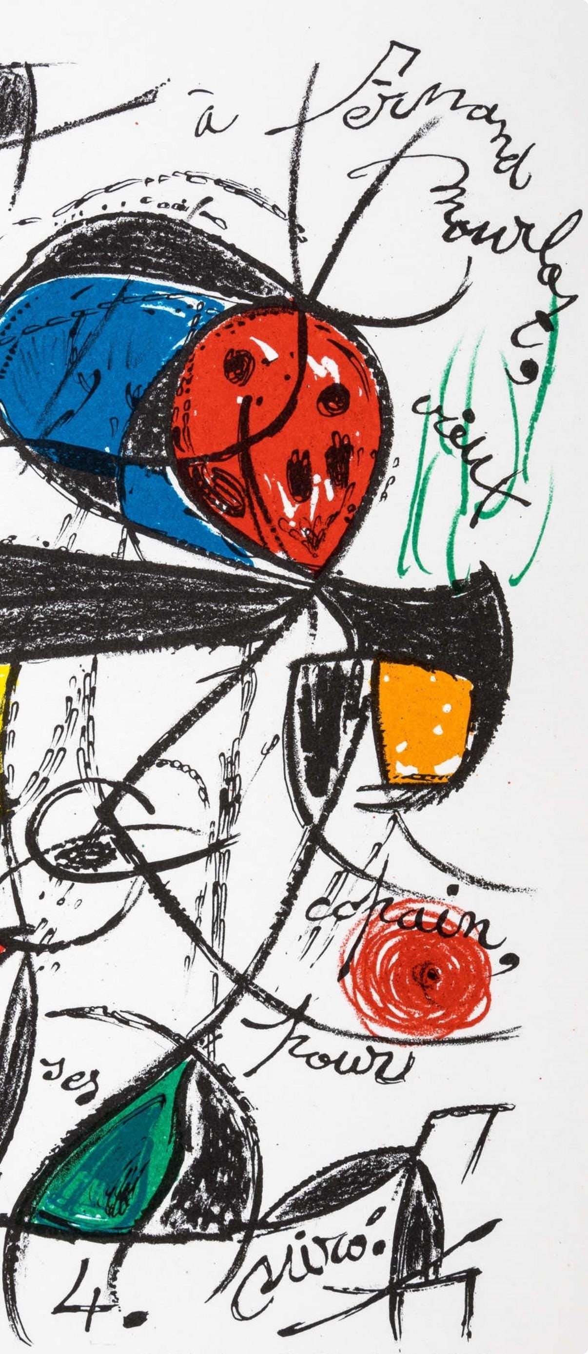 Joan Miro, Composition, Limited Edition Lithograph - 2