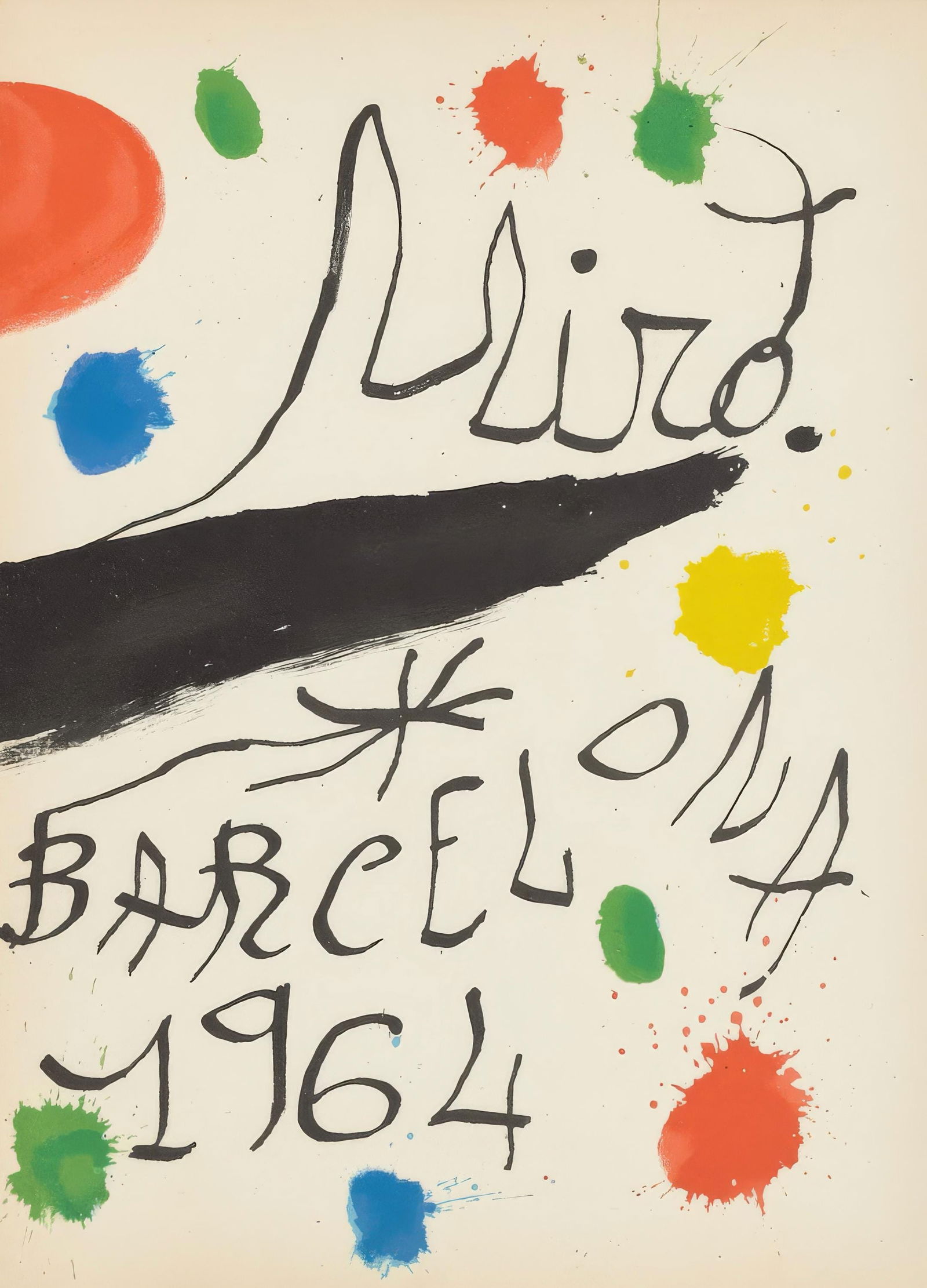 Joan Miro, Untitled, from Miro, Recent Unpublished Work, Limited Edition Lithograph, 1964 (1 of 4)