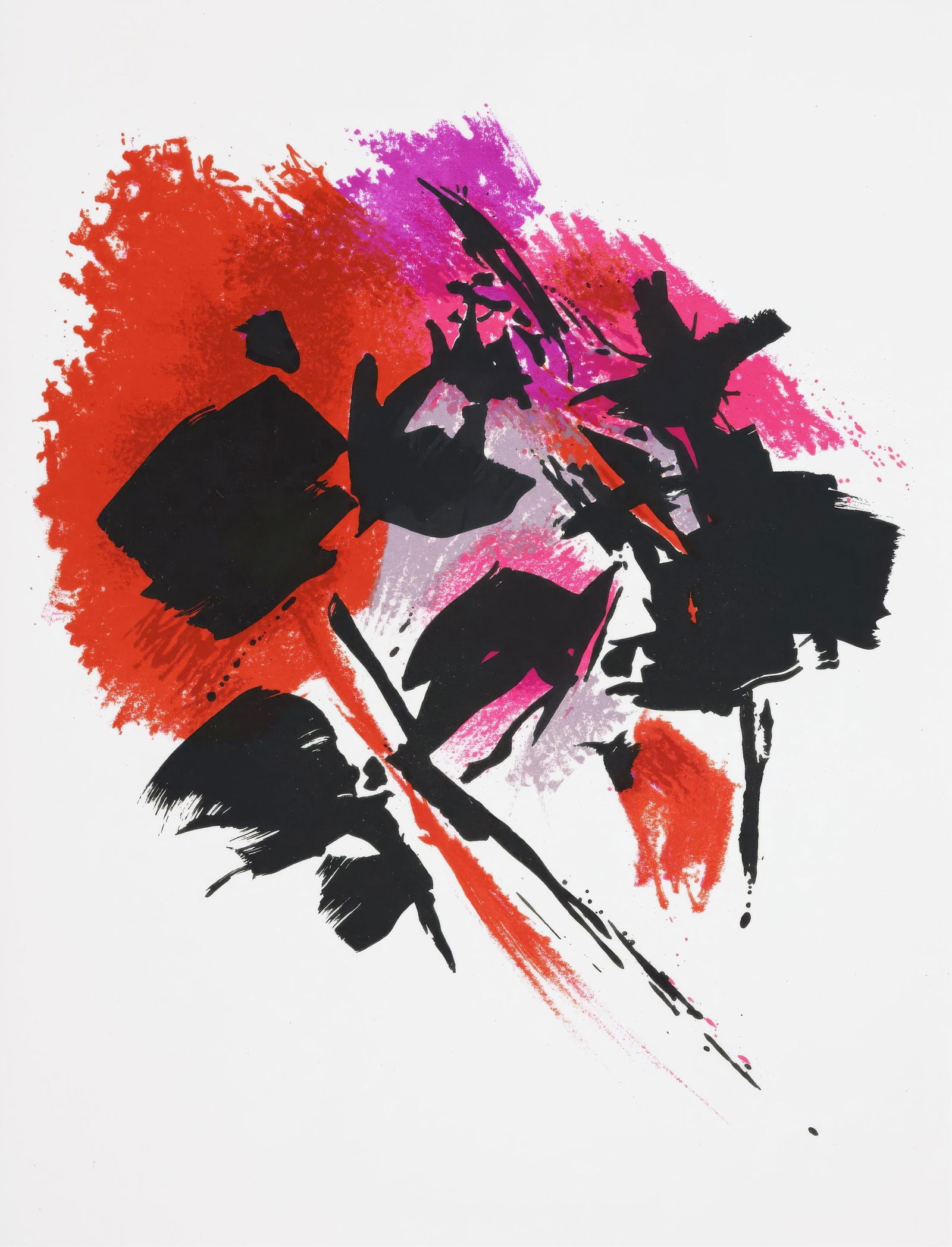 Alfred Manessier, The Red Spot, from Memories and Portraits of Artists, Limited Edition Lithograph,: This exquisite lithograph by Alfred Manessier (1911-1993), titled La tache rouge (The Red Spot), originates from the 1972 edition published by Editions A. C. Mazo et Cie., Paris, in collaboration