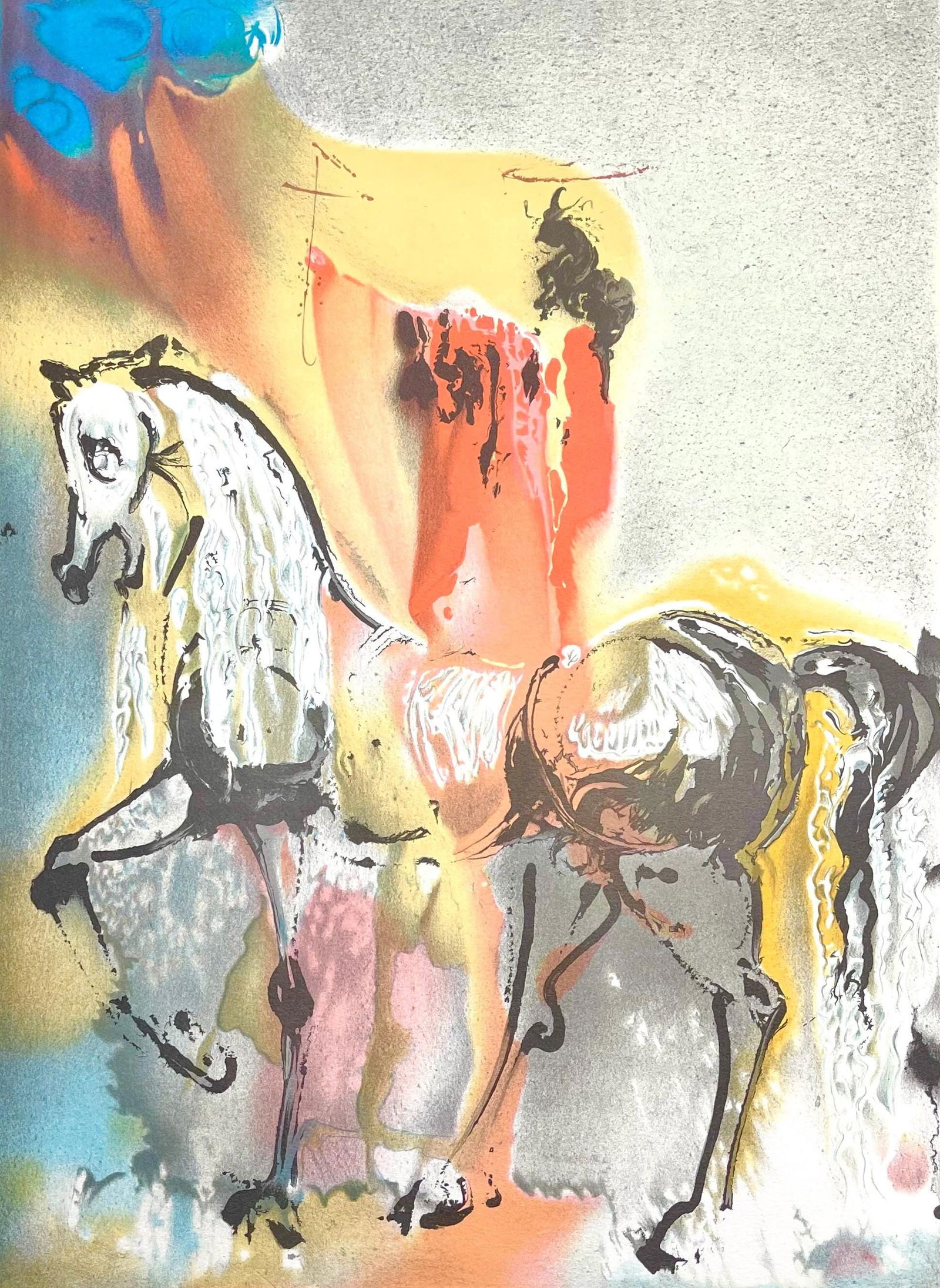 Salvador Dali, Le Chevalier Chretien, Les Chevaux de Dali, Fac-simile Signed, Limited Edition (1 of 4)