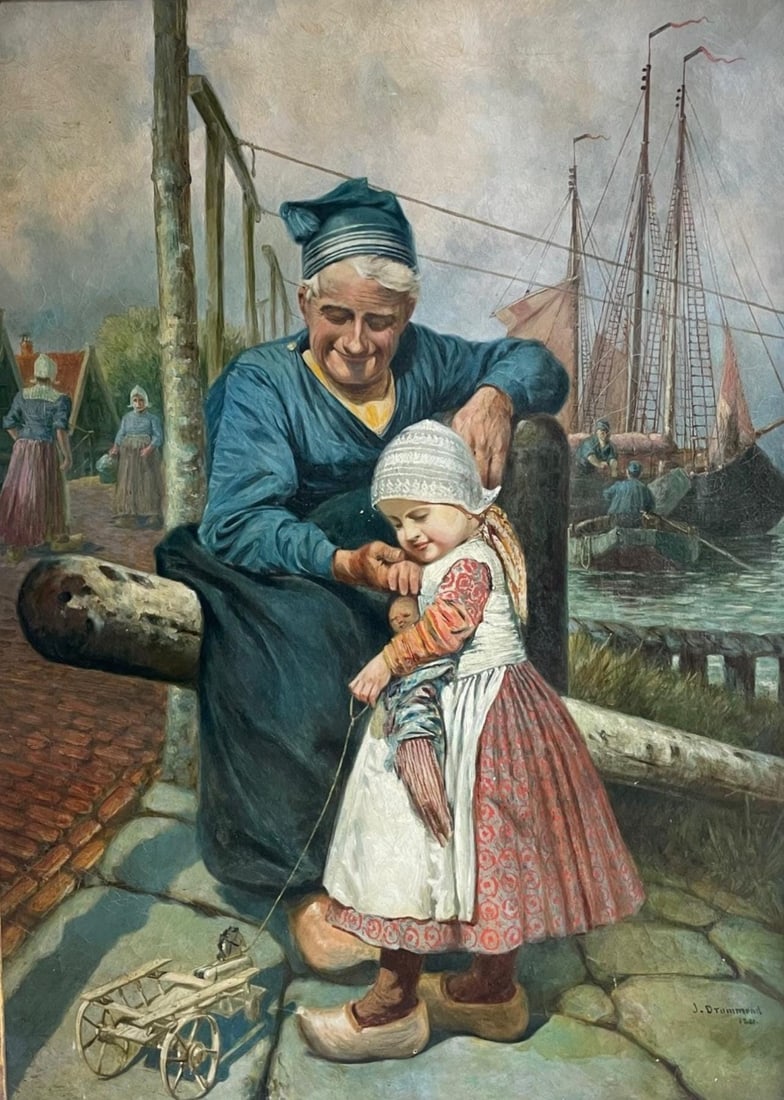 James Drummond, R.S.A., F.S.A., Sans titre (1881), Original Oil Painting: Oil on canvas. Canvas Size: 37 x 29 inches. Inscription: Hand signed and dated, recto, as issued. Provenance: Property of a distinguished collection, South Carolina. Condition: Very good/excellent,