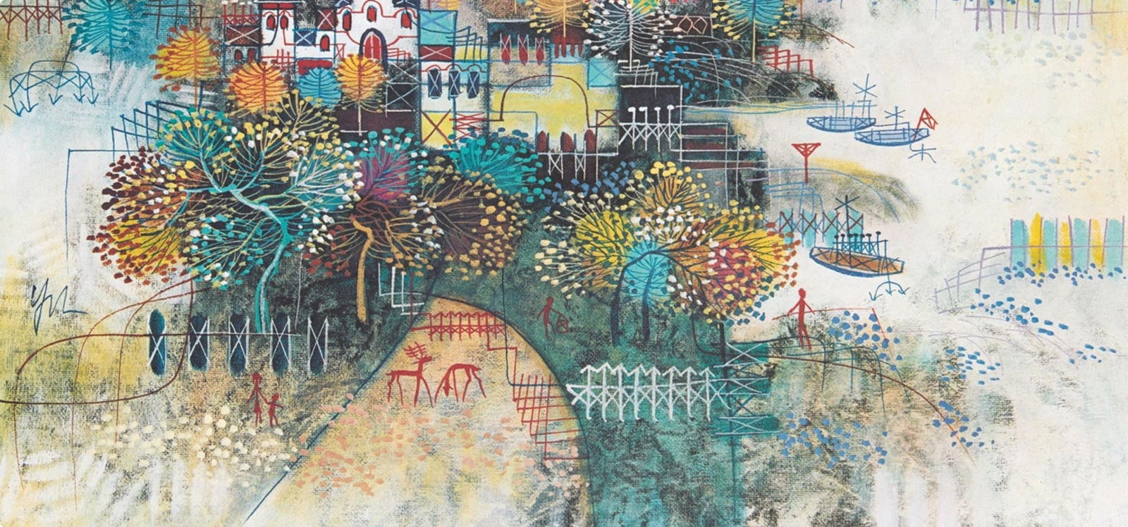 Heshi Yu, Springtime, Original Edition Offset Lithograph - 4