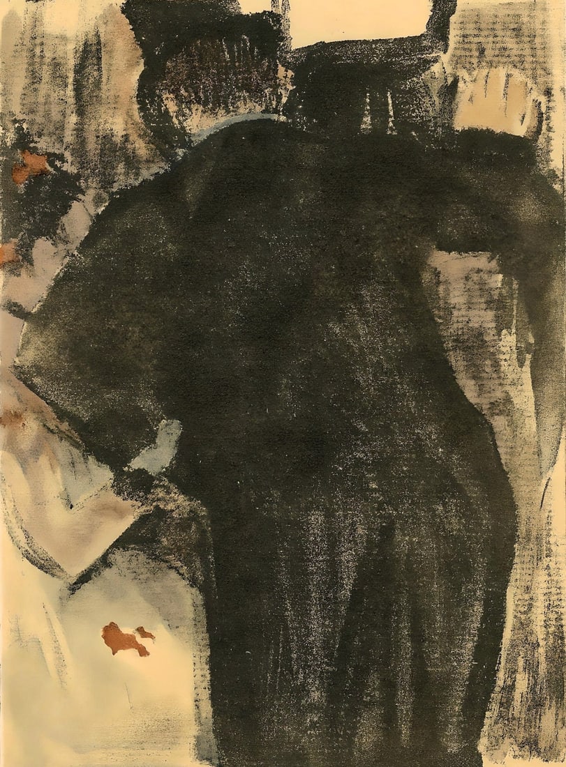 Edgar Degas, Famille Cardinal, E. Degas Monotypes, Limited Edition Monotype: Engraving on velin du Marais paper. Unsigned and unnumbered, as issued. Paper Size: 12.25 x 9.125 inches. Excellent condition. Notes: From the volume, E. Degas Monotypes, 1948. Published by Quatre