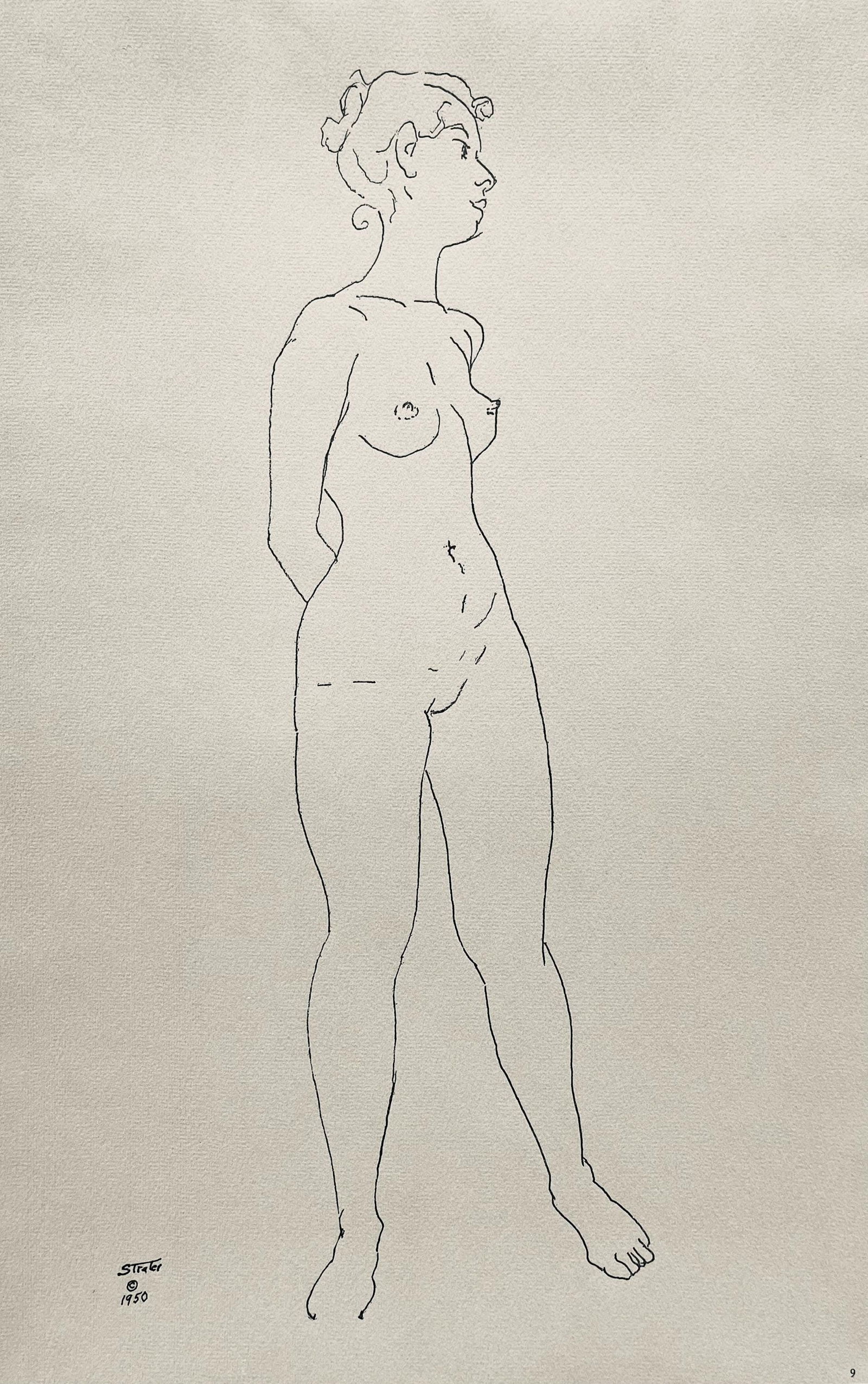 Henry Strater, Composition, 24 Drawings by Henry Strater, Limited Edition Lithograph (1 of 4)