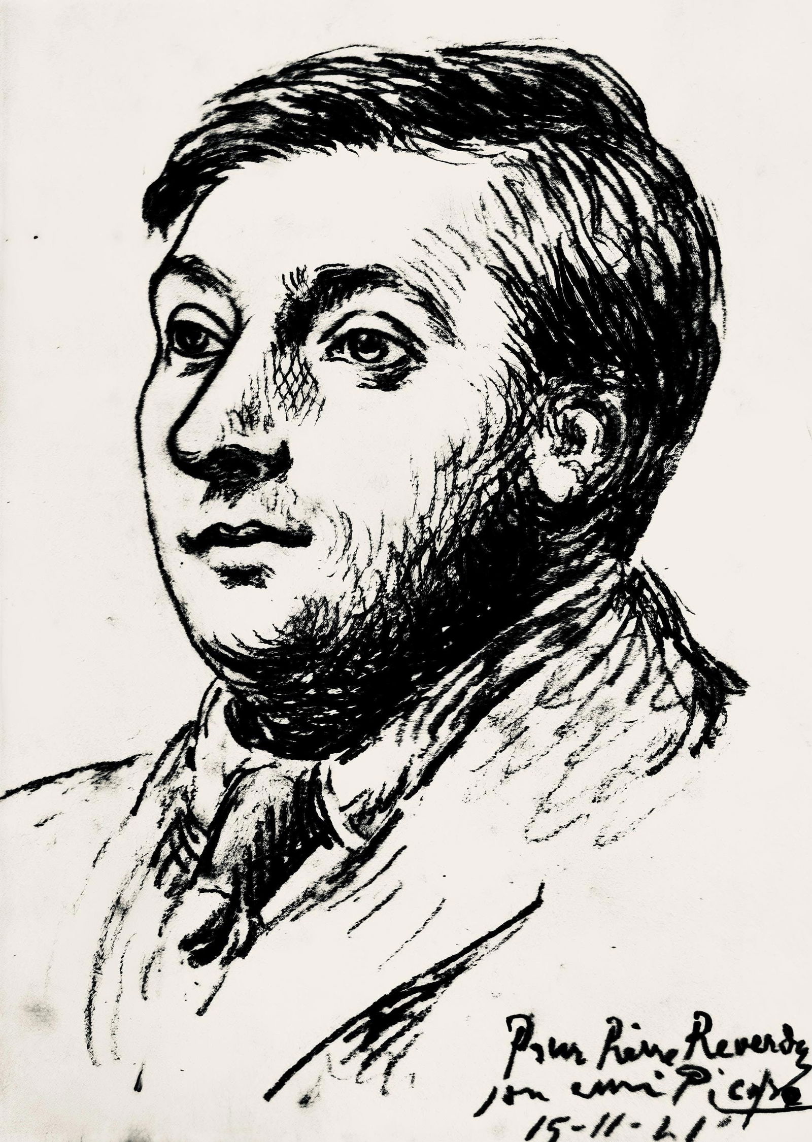Pablo Picasso, Composition (Hodorisch C14; Hubert 168), Ecumes de la mer, Limited Edition Lithograph: Lithograph on velin simili cuve des papeteries Navarre paper. Paper size: 7.48 x 5.51 inches. Excellent condition. Unsigned and unnumbered, as issued. Notes: From the volume, Ecumes de la mer, avec un