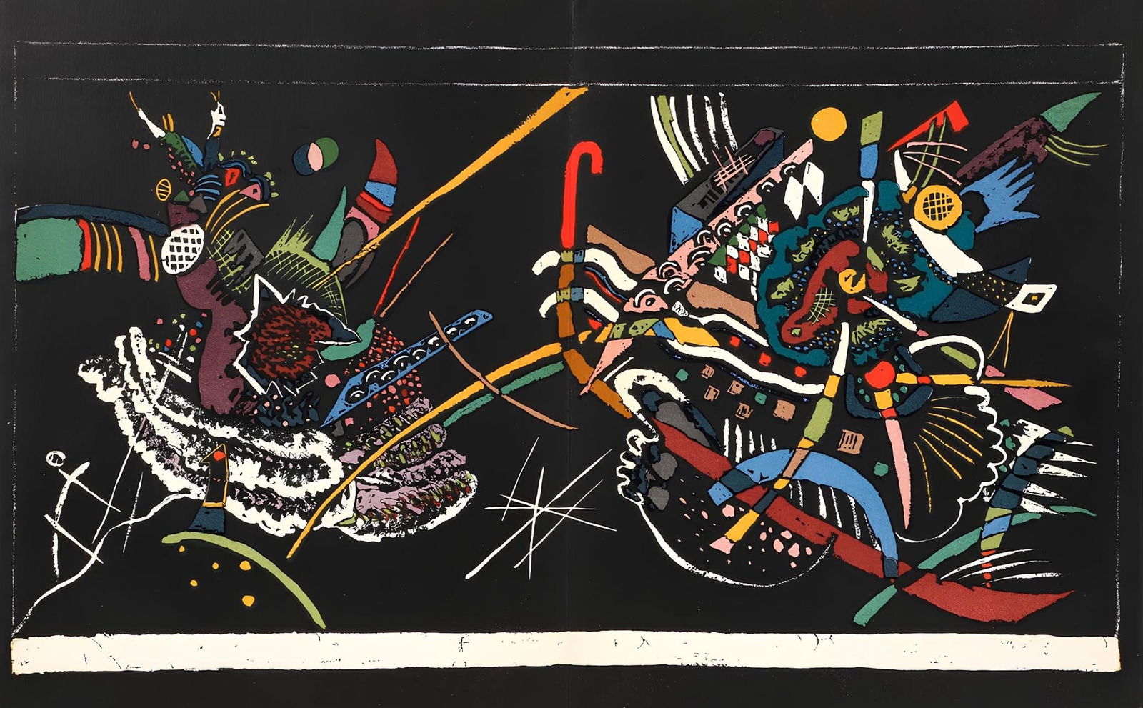Wassily Kandinsky, Composition, Derriere le miroir, Limited Edition Lithograph (1 of 4)