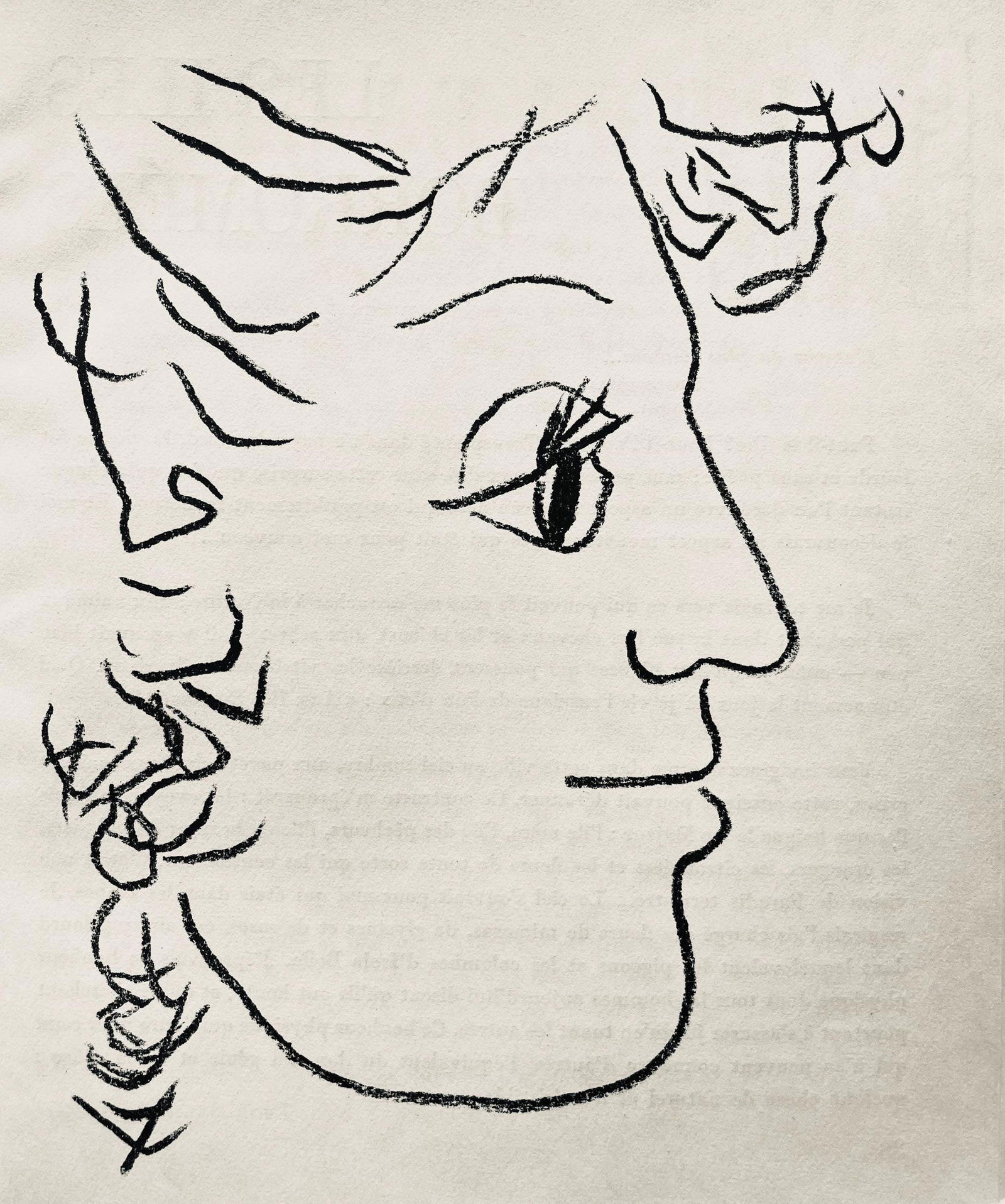 Andre Marchand, Composition, pierre a feu provence noire, Limited Edition Lithograph: Lithograph on velin du Canson & Montgolfier Vidalon-Les-Annonay paper. Paper size: 9.45 x 8.27 inches. Excellent condition. Unsigned and unnumbered, as issued. Notes: From the volume, pierre a feu pro