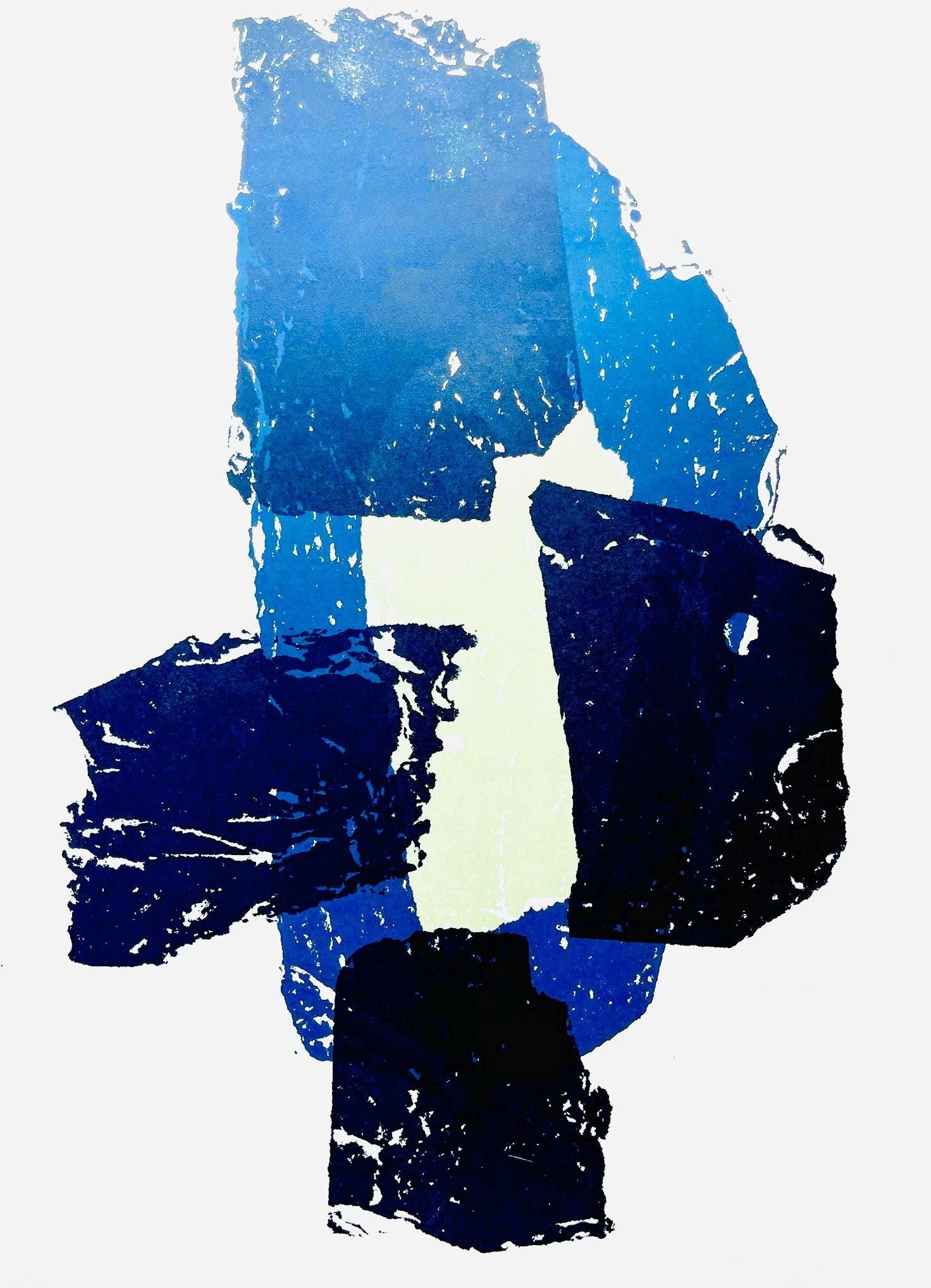 Raoul Ubac, Composition, Derriere le miroir, Limited Edition Lithograph: Lithograph on velin paper. Paper size: 15 x 11 inches. Excellent condition. Inscription: Unsigned and unnumbered, as issued. Notes: From Derriere le miroir, N deg 105-106, 1958. Published by Aime Maeg