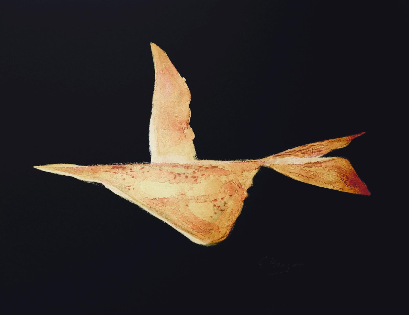 Georges Braque, Composition, Œdipe roi de Sophocle, Limited Edition Lithograph: Lithograph on grand velin d'Arches pur chiffon specialement fabriques paper. Paper size: 17.72 x 22.83 inches. Excellent condition. Inscription: signed in the plate and unnumbered, as issued. Notes: f