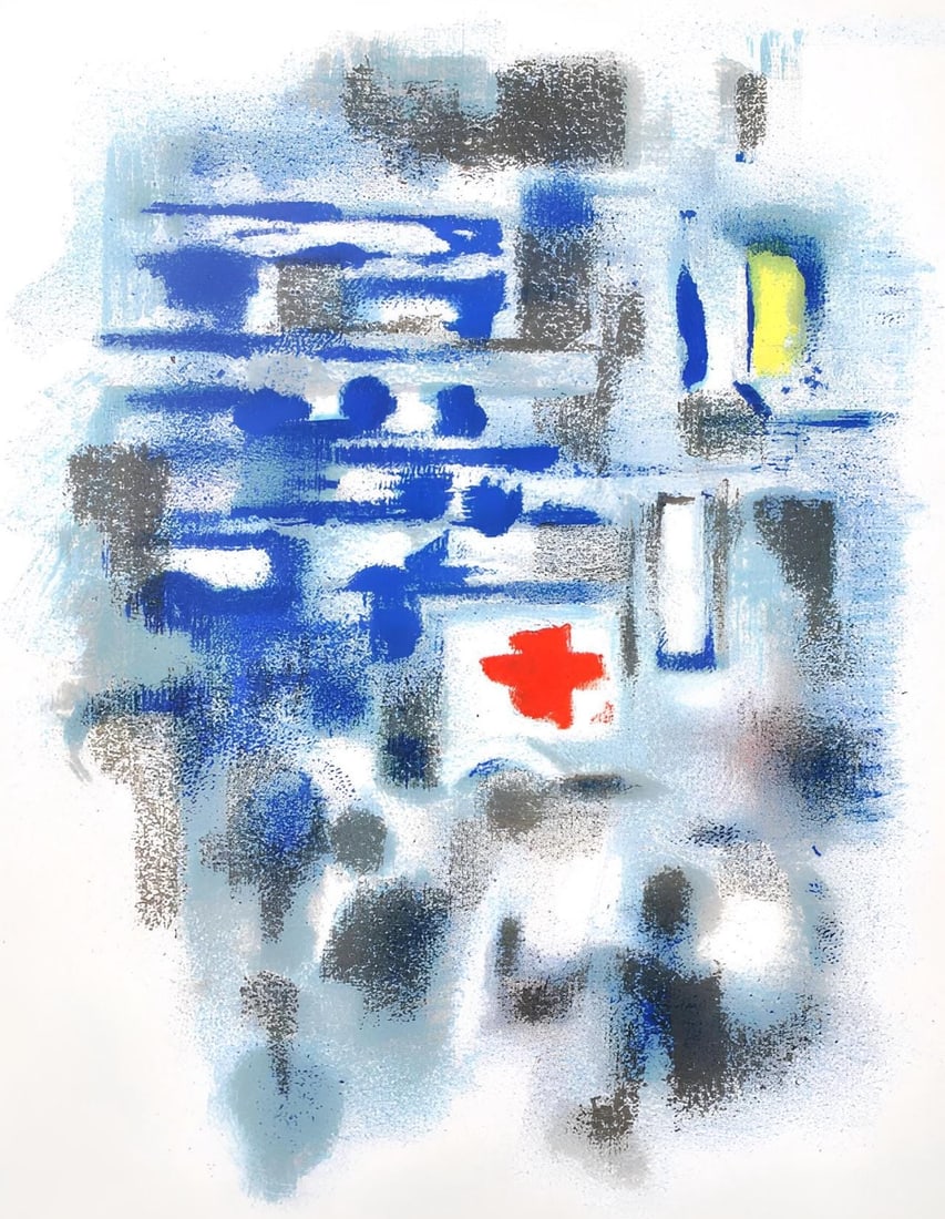 Alexandre Garbell, Composition, Œuvres completes d'Albert Camus, Limited Edition Lithograph (1 of 4)