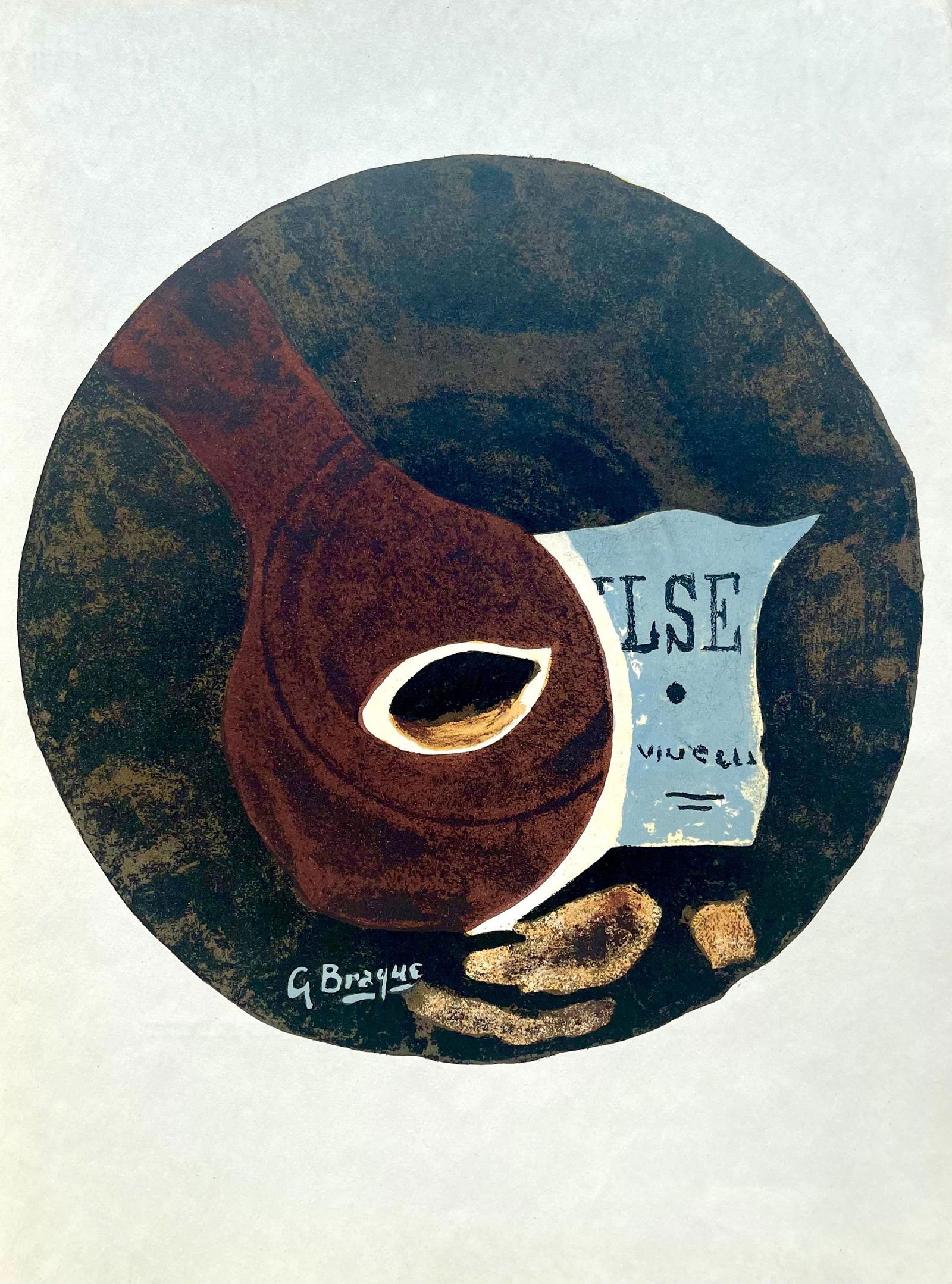 Georges Braque, Composition, Derriere le miroir, Limited Edition Lithograph (1 of 4)