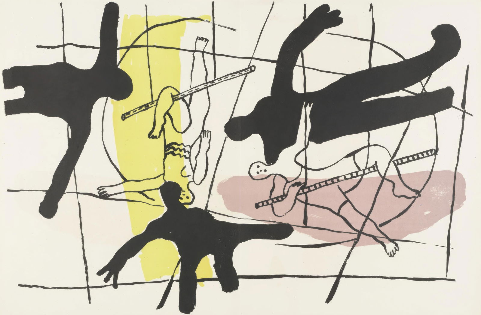 Fernand Leger, Untitled, from Circus, Limited Edition Lithograph, 1950 (1 of 4)