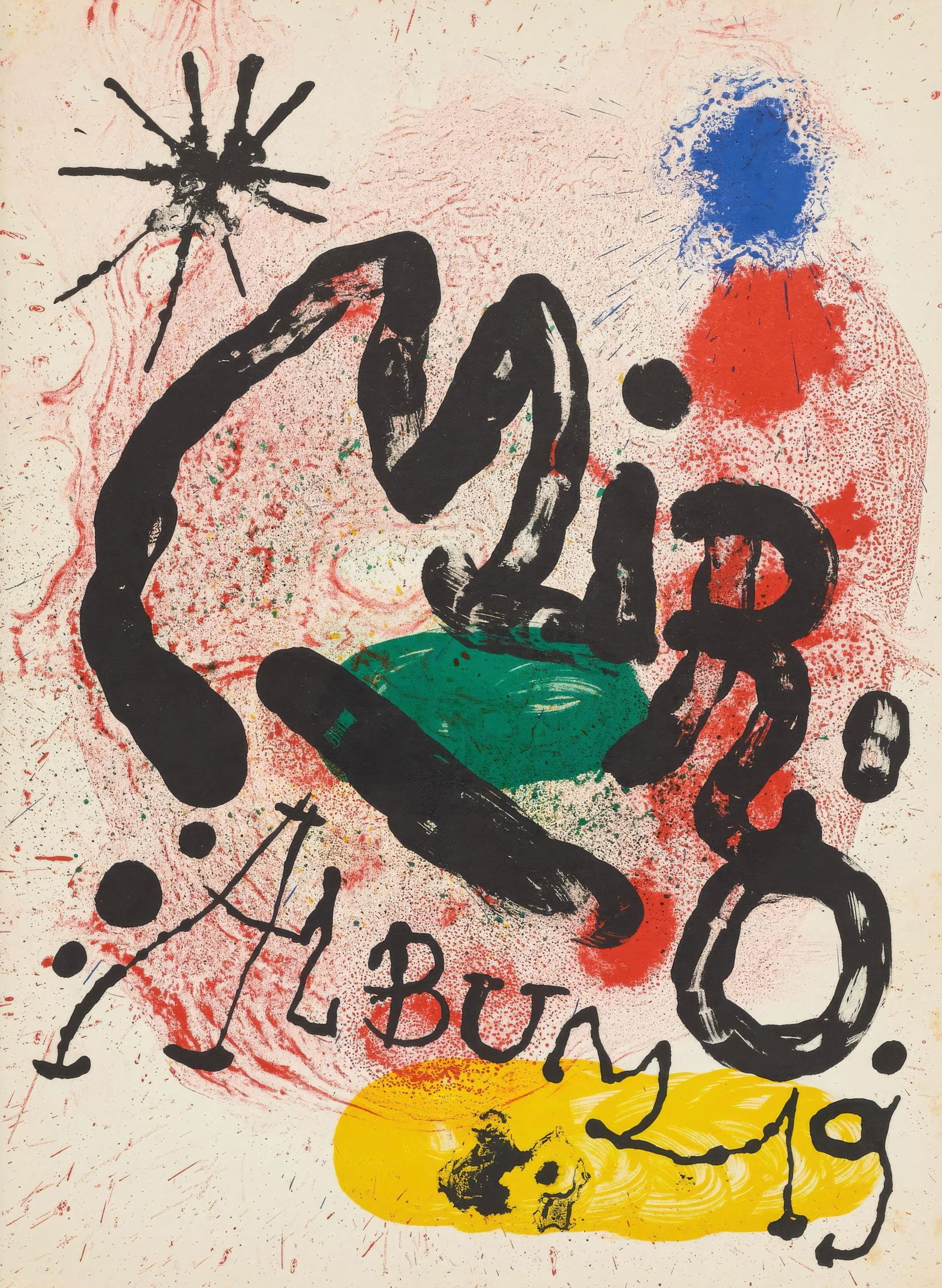 Joan Miro, Untitled, from Album 19, Limited Edition Lithograph, 1963 (1 of 4)
