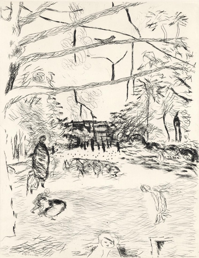Pierre Bonnard, Le Parc Monceau, A La gloire a Paris, Limited Edition Etching (1 of 4)