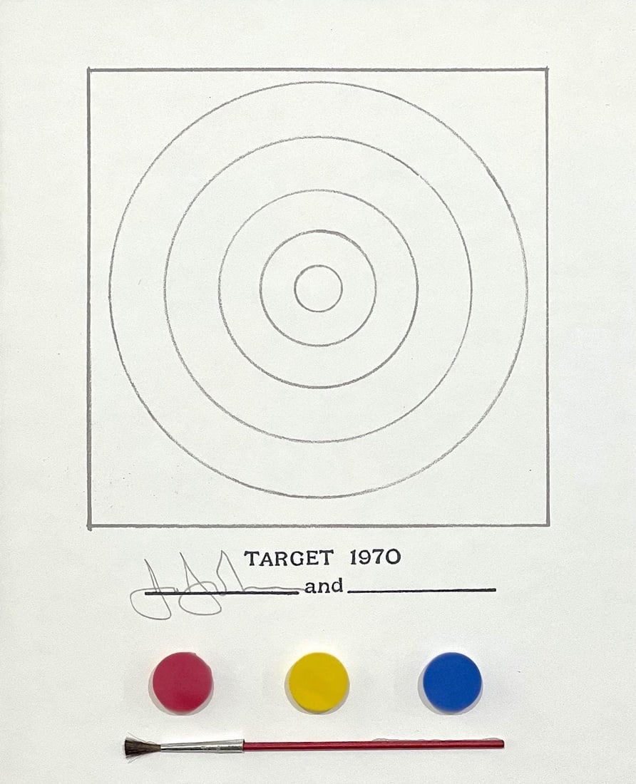Jasper Johns, Target, Technics and Creativity: Gemini G.E.L., Limited Edition Mixed Media Lithograph (1 of 4)