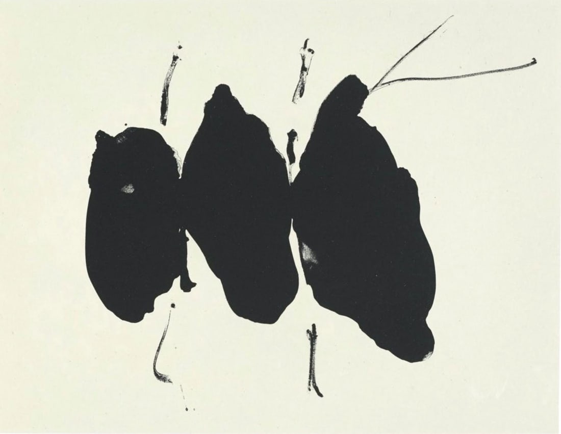 Robert Motherwell, Mexican Elegy (Belknap 354-380; Engberg/Banach 415-441), Three Poems, Limited (1 of 4)