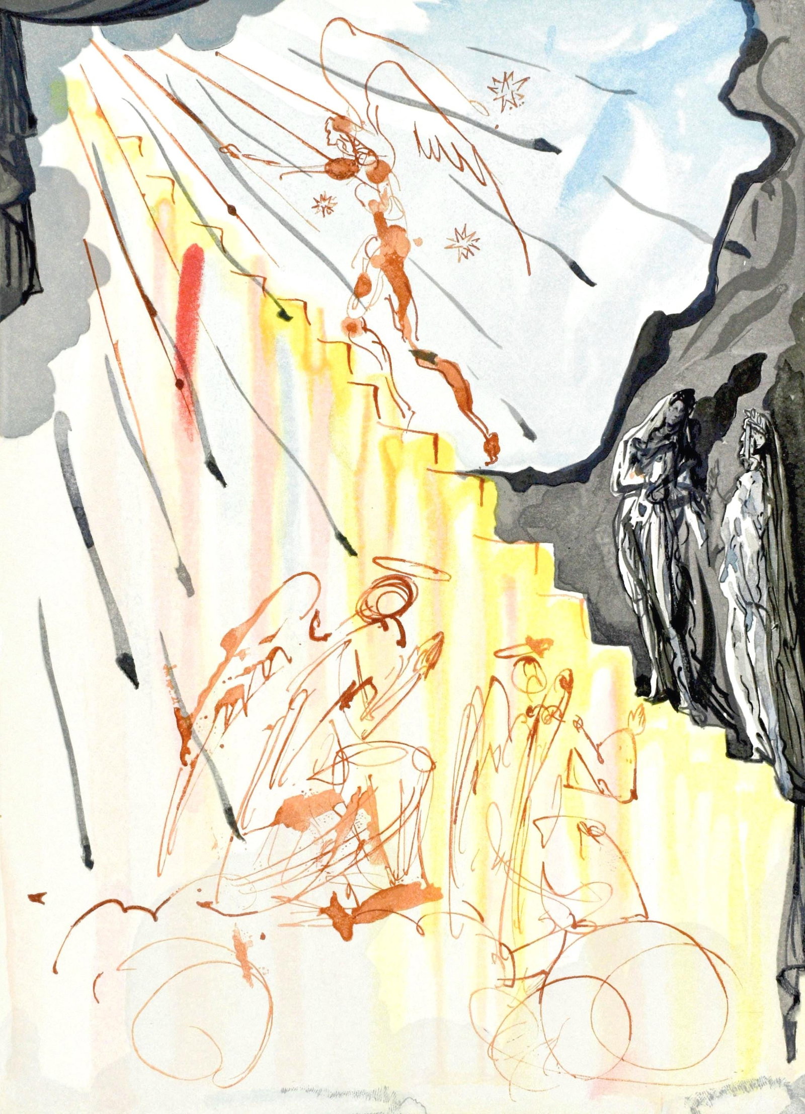 Salvador Dali, Paradiso XXI (Michler/Lopsinger 1039-1138; Field 189-200), La Divina Commedia, (1 of 4)