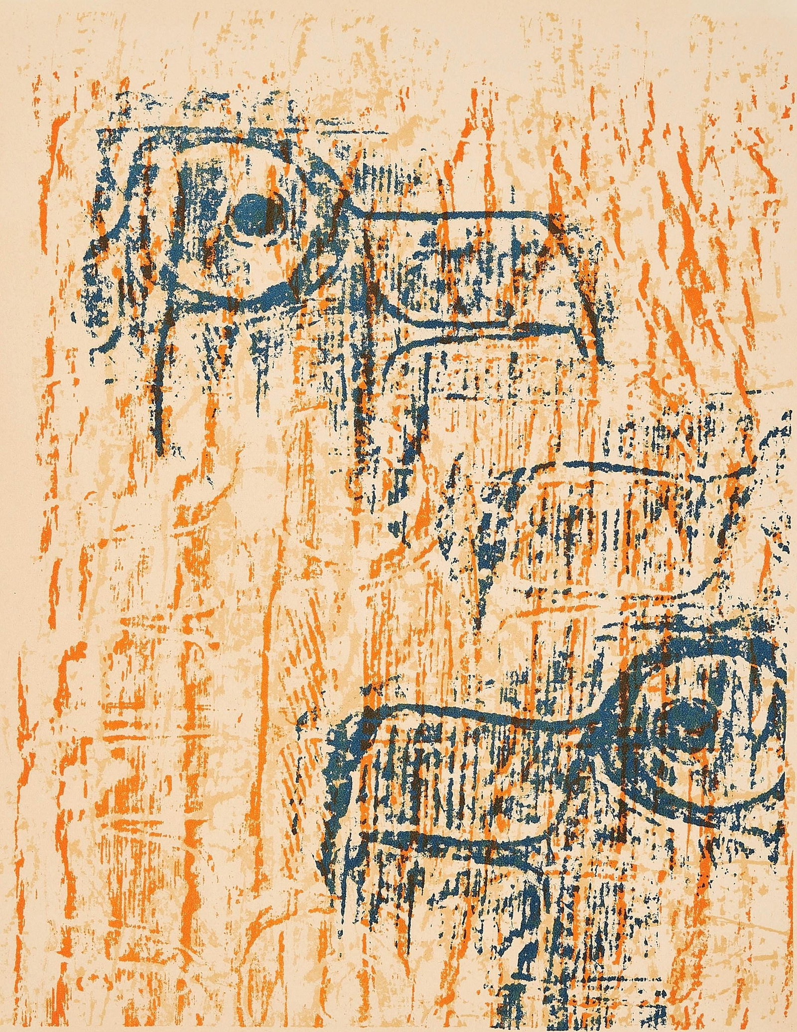 Max Ernst, Tetes d'Aigles (Spies/Leppien 88A), XXe siecle, Limited Edition Lithograph: Lithograph on velin paper. Paper Size: 12.5 x 9.75 inches. Excellent condition. Inscription: Unsigned and unnumbered, as issued. Notes: From the volume, XXe Siecle, n deg20, 1962. Published and printe