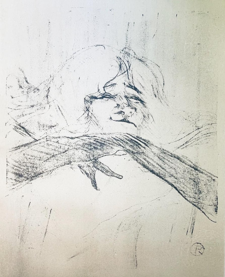 Henri de Toulouse-Lautrec, Composition, Images de Lautrec, 21 Planches en Couleurs, Collezione: Lithograph and stencil on velin Polifilo paper. Paper size: 13.78 x 10.24 inches. Excellent condition. Inscription: Unsigned and unnumbered, as issued. Notes: From the folio, Images de Lautrec, 21