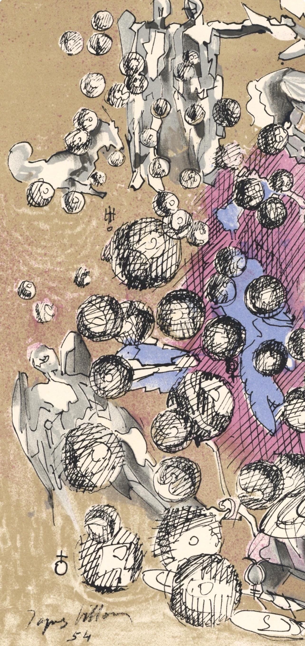 Jacques Villon, Composition, XXe siecle, Limited Edition Lithograph - 3