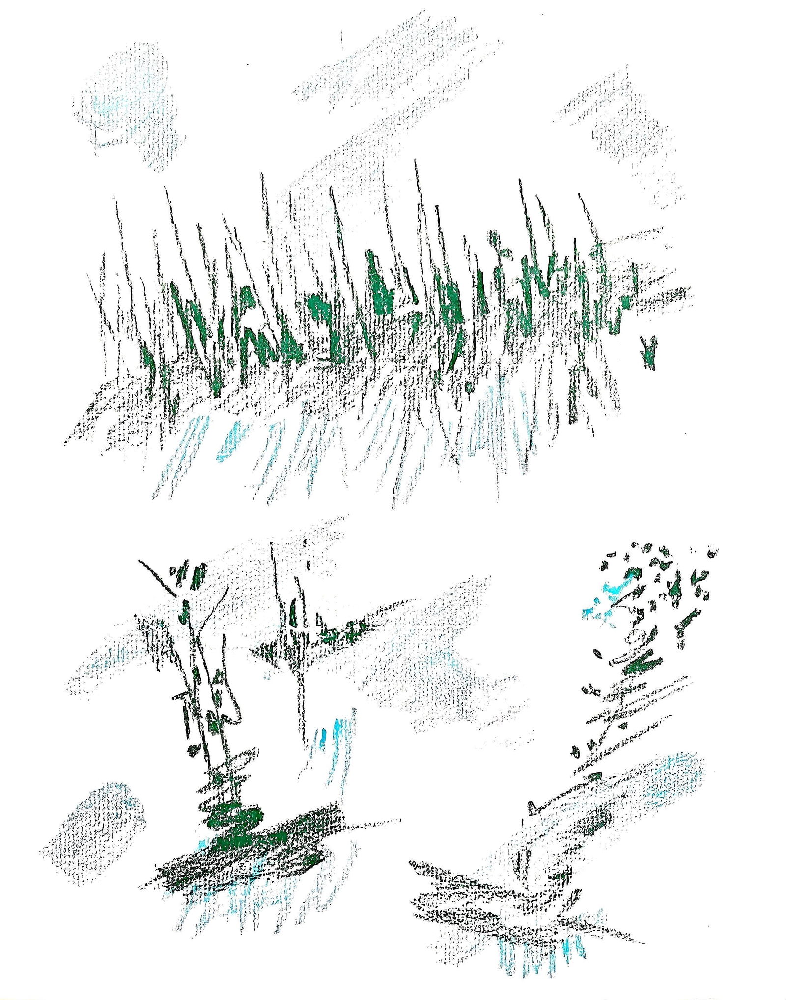 Andre Masson, Composition, Poemes insoumis, Limited Edition Lithograph: Lithograph on velin de Rives paper. Paper size: 12.6 x 10.039 inches. Excellent condition. Inscription: unsigned and unnumbered, as issued. Notes: From the folio, Poemes insoumis, 1963. Published by